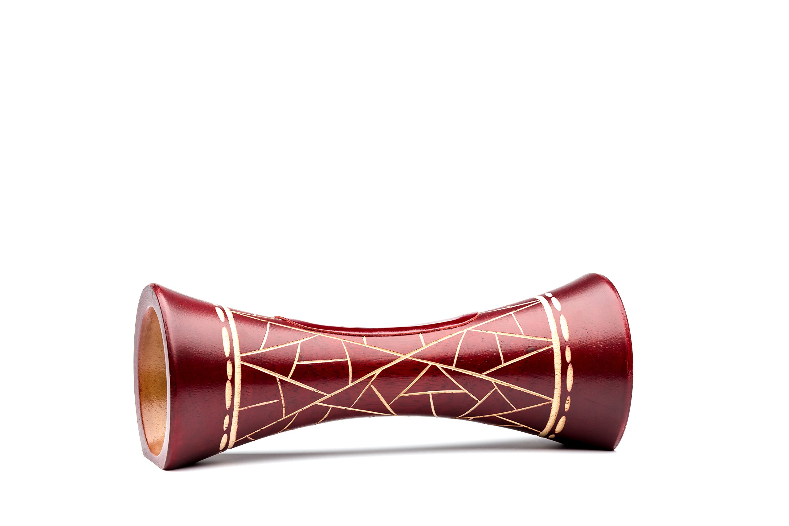 mangobeat® - Enceinte écologique et Universelle en Bois - Amplification de Tous Les Smartphones sans électricité - «Bordeaux Girafe» 25 cm