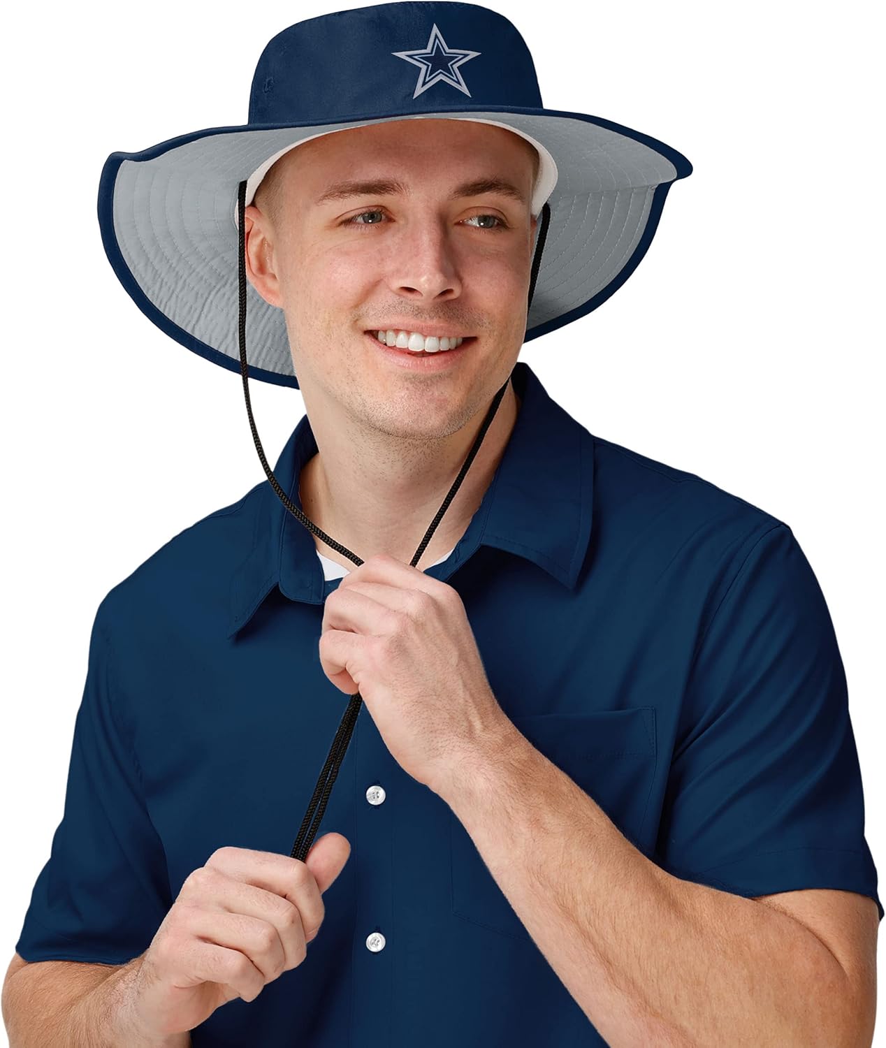 foco Men's NFL Team Logo Sport Outdoor Sun Bucket Boonie Hat - Image 3