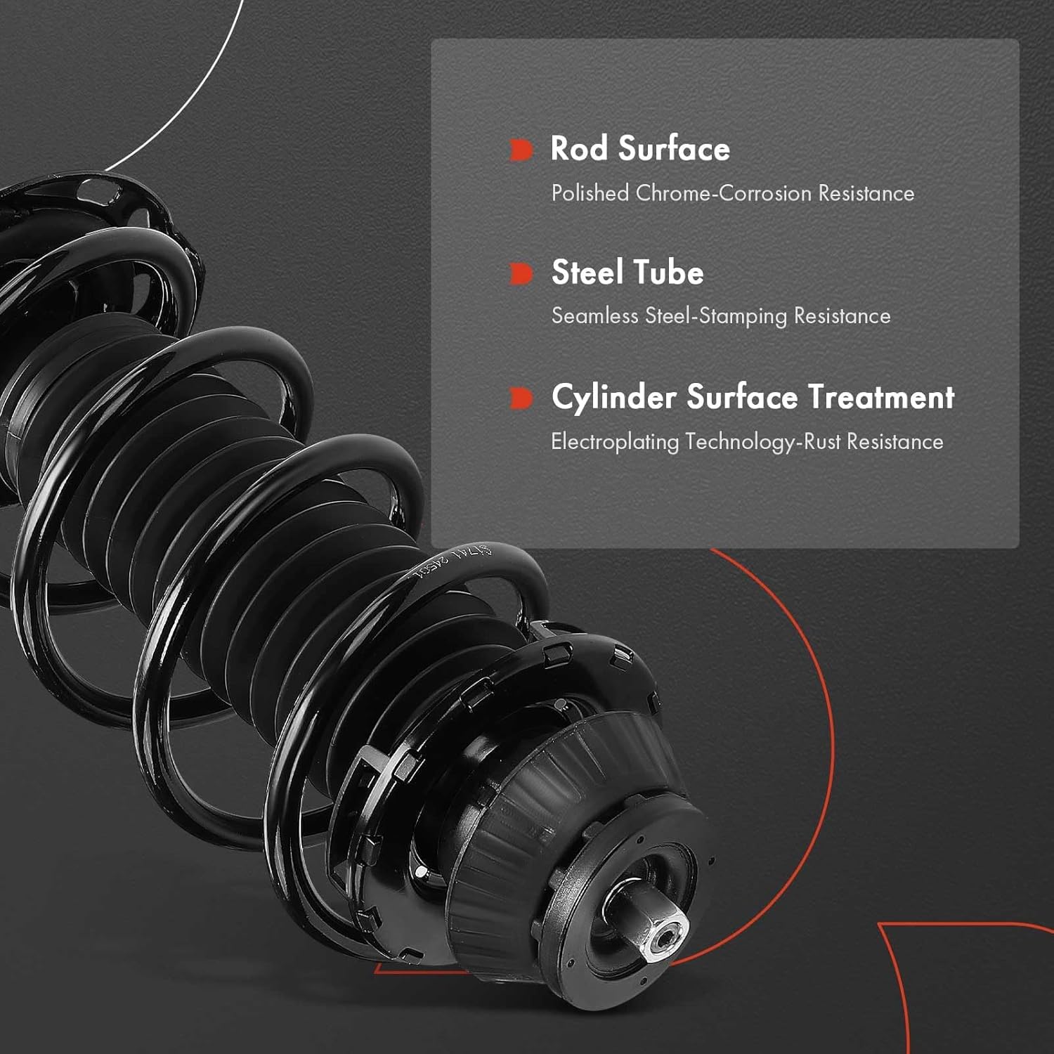 A-Premium Front Pair (2) Complete Strut and Coil Spring Assembly Compatible with Honda HR-V HRV 2016-2022, FWD, Exclude Sport Models, Driver and Passenger Side