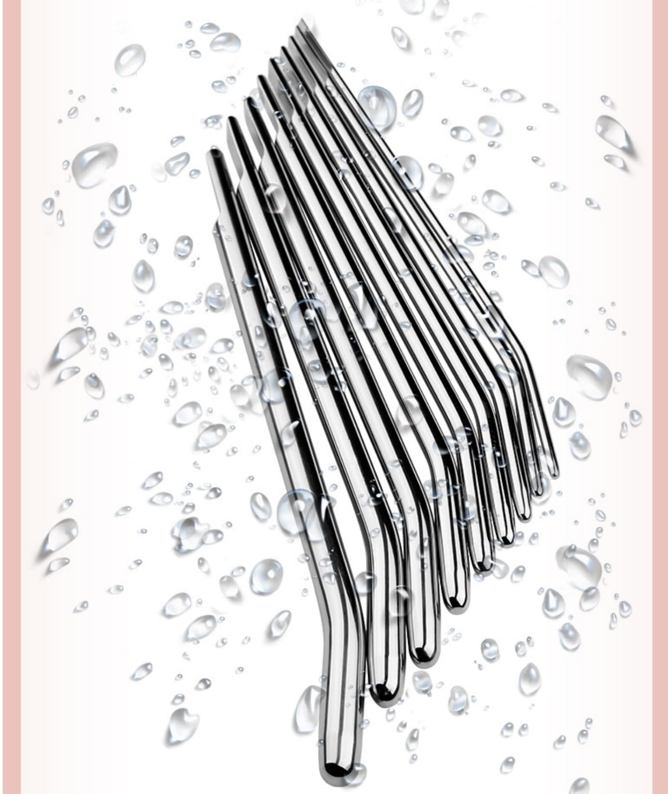 Tige métallique incurvée en forme d'œil de cheval, lot de 4 pièces, tige urétrale en acier inoxydable pour homme-FRRM12 (4mm+5mm+6mm+7mm)