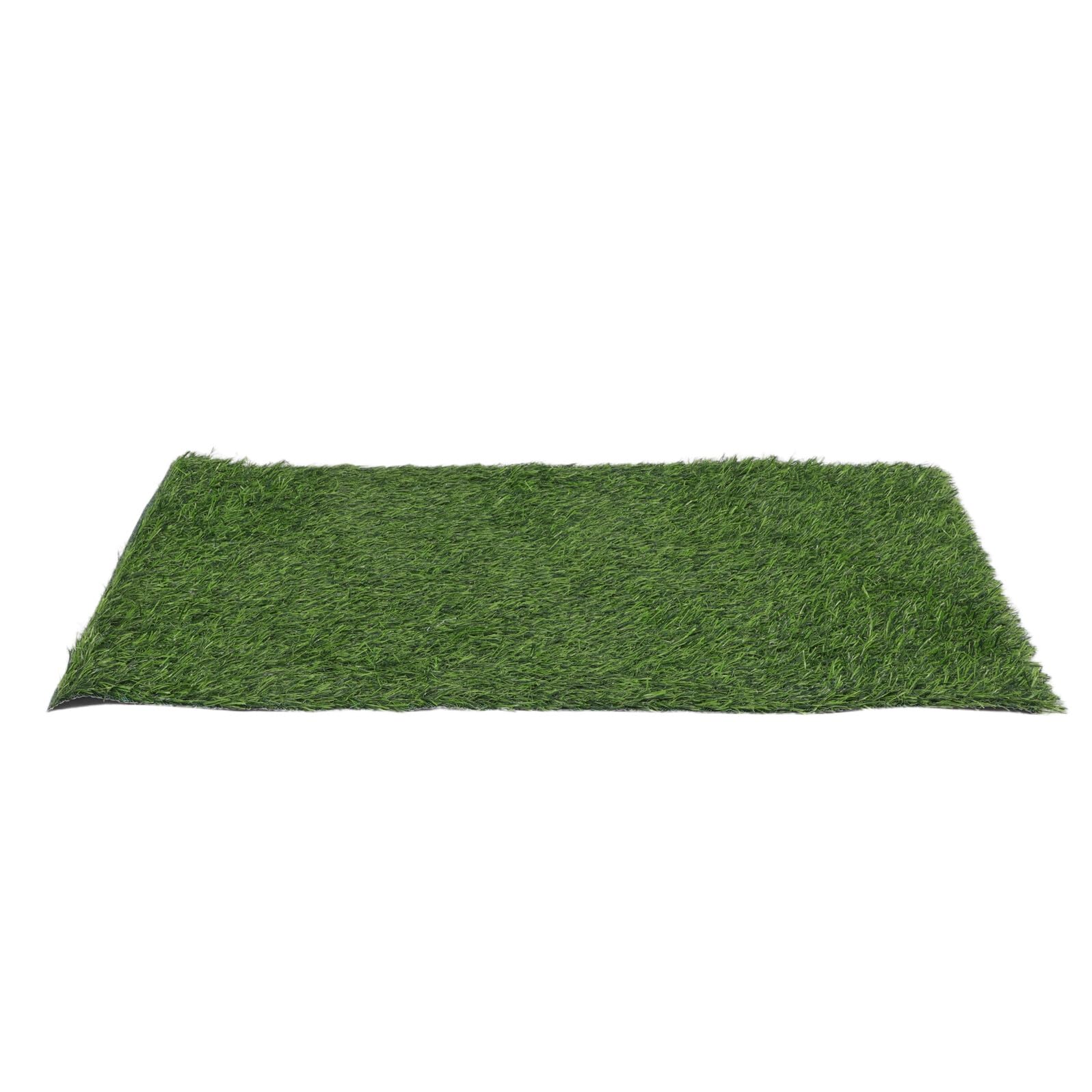 GANAZONO Césped Artificial Ovalado Verde de Plástico para Decoración
