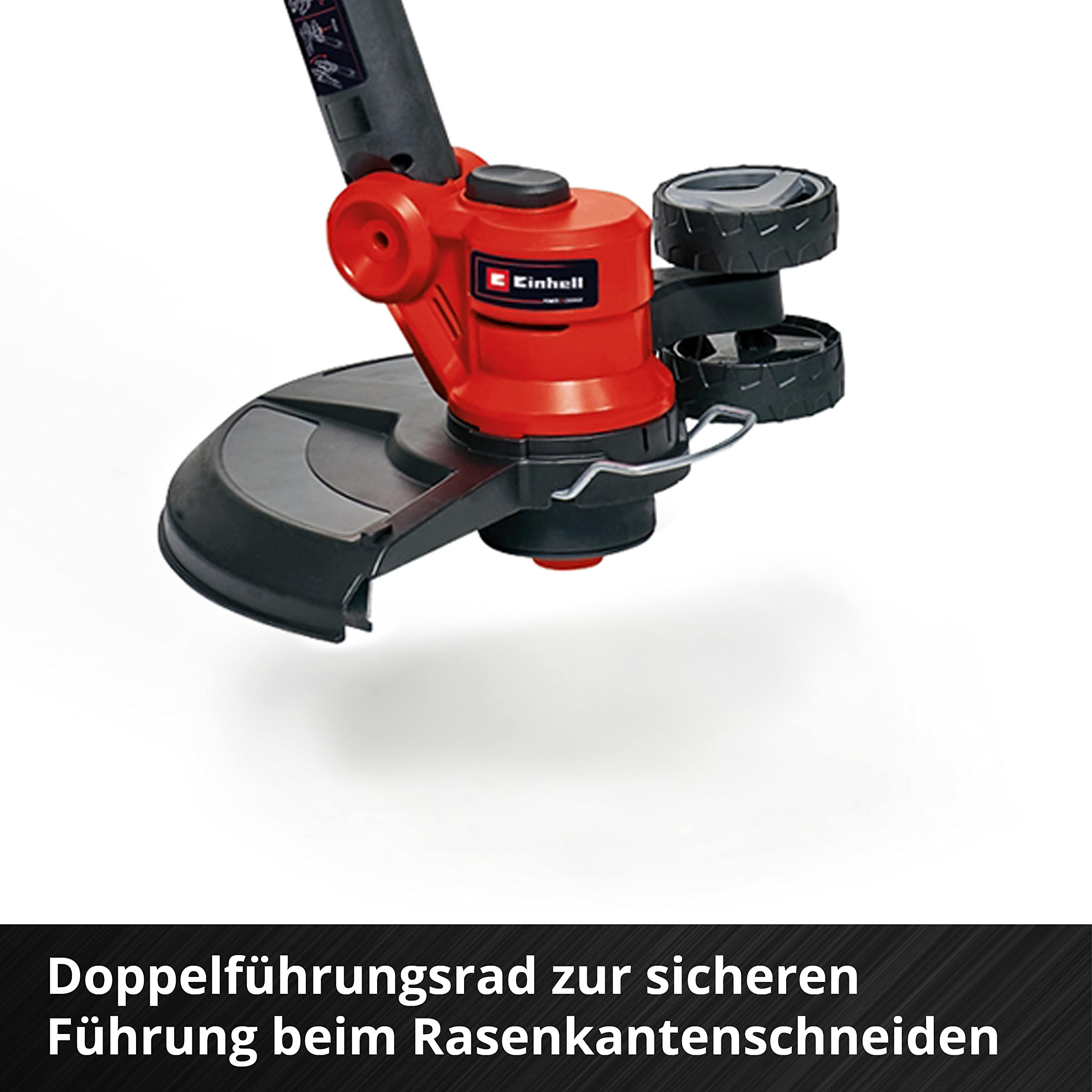Einhell Akku-Rasentrimmer GE-CT 18/30 Li Power X-Change (18V, Schnittbreite 30 cm, Motorkopf 90° drehbar & neigbar, inkl. Fadenspule, inkl. 2,5 Ah Akku und Ladegerät)