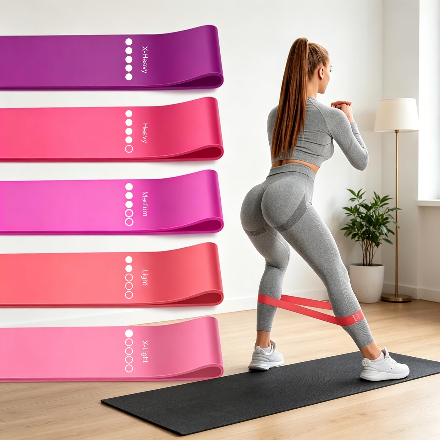 Planche de Pilates 2026 - Réformateur de Pilates - Pour la maison - Pliable - Multifonctionnel - Avec bandes de résistance / barre de Pilates - rebond automatique - Entraîneur abdominal / bras