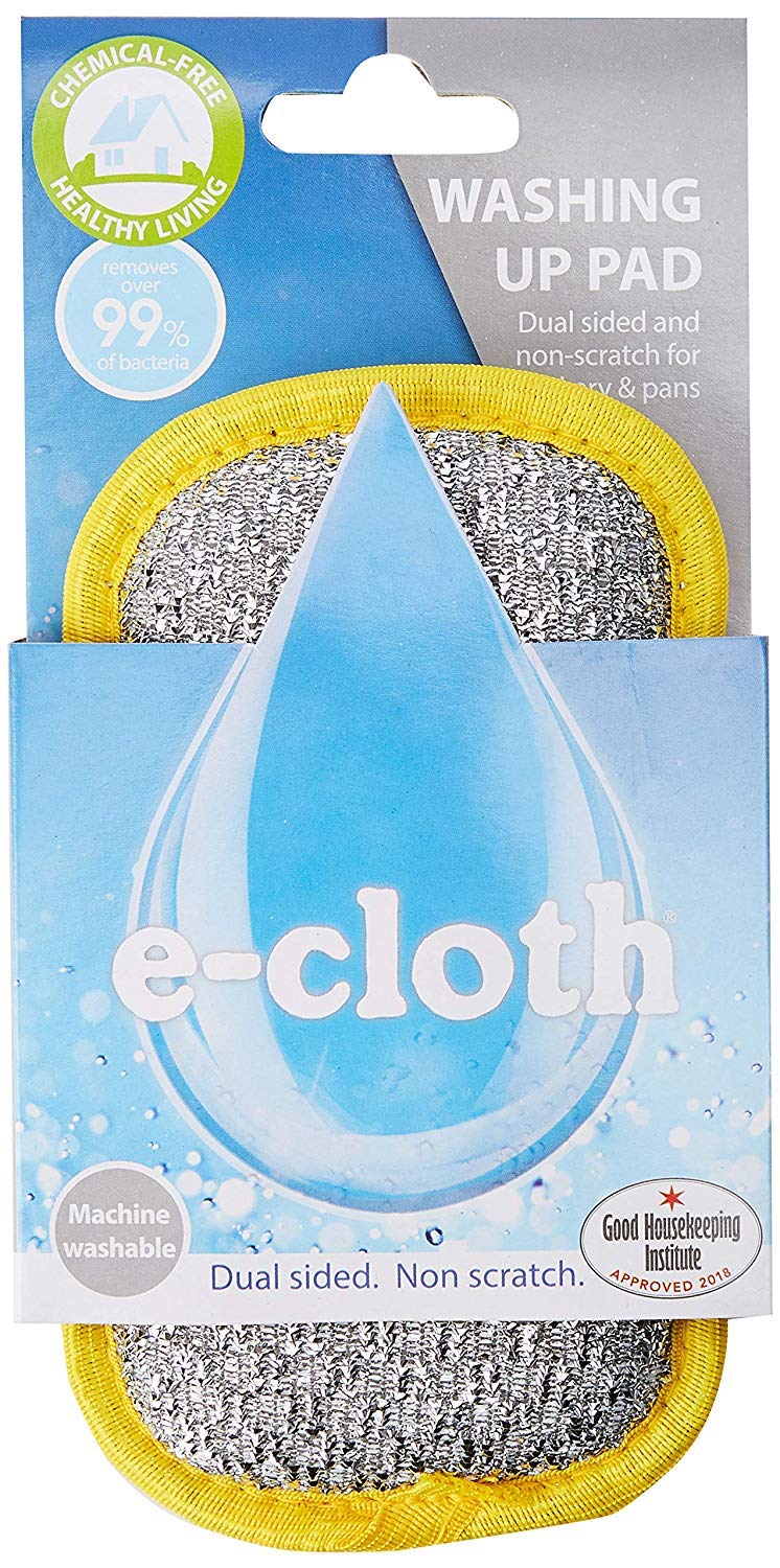 E-cloth Washing Up Pad-10 Pack, Yellow, 20x9.5cm