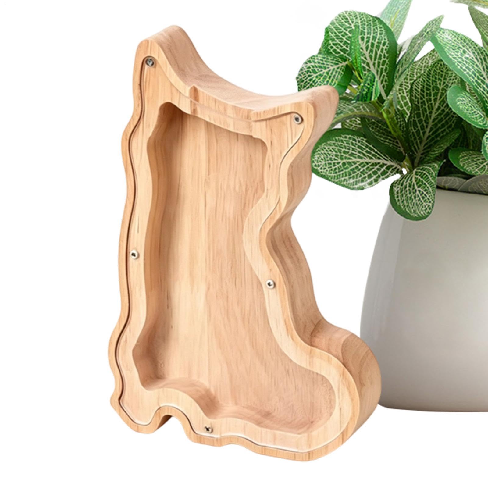Hucha de animales de madera decorativa ideal para el dormitorio infantil