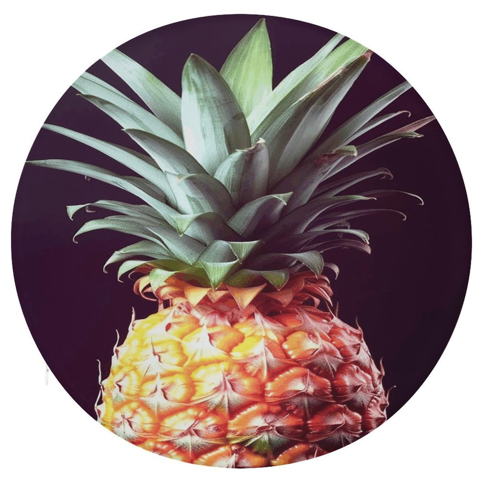 Wsoihfec Style Beautiful Pineapple Seat Cushion Round Chair Pad