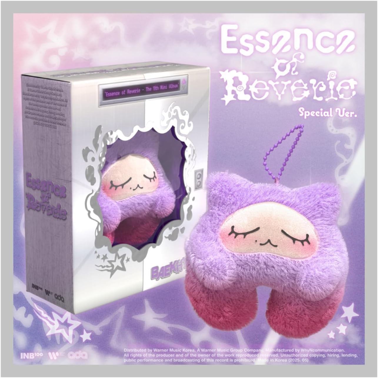 Baekhyun Essence of Reverie 5th Mini Album with Tracking Sealed (Special Kkuru Jam Version) + Extra photocards