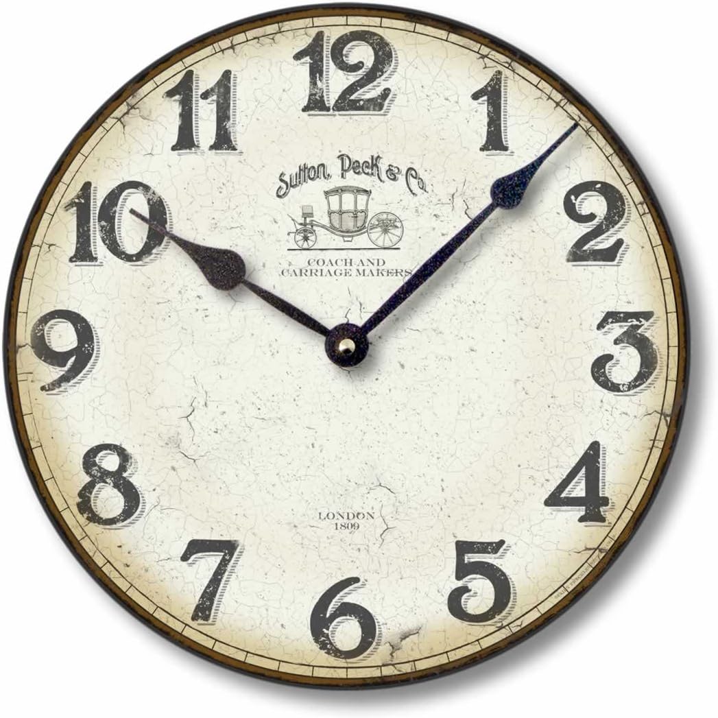 Item C8118 Antique Style 12 Inch Merchant Wall Clock