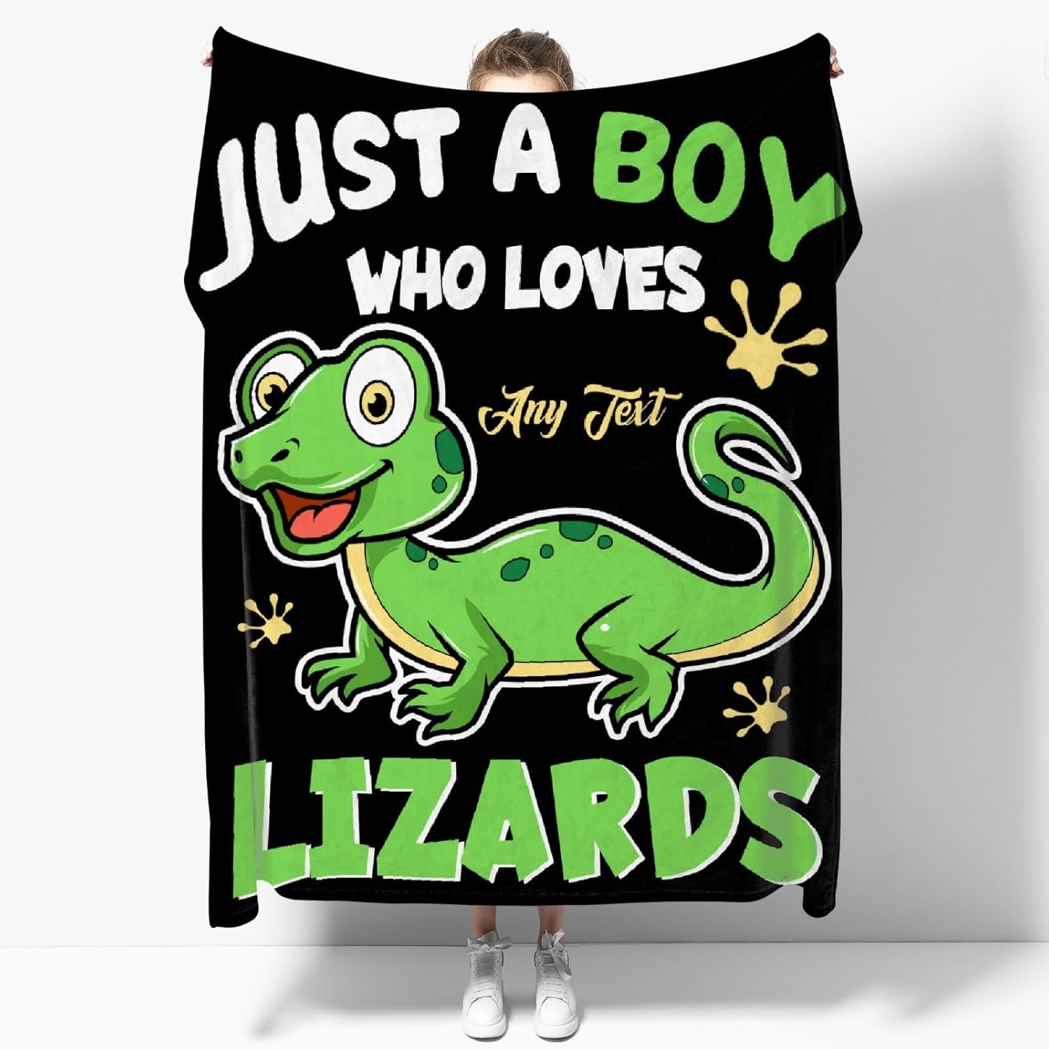 Just A Girl Who Loves Leopard Geckos Blanket Gift for Girl Women