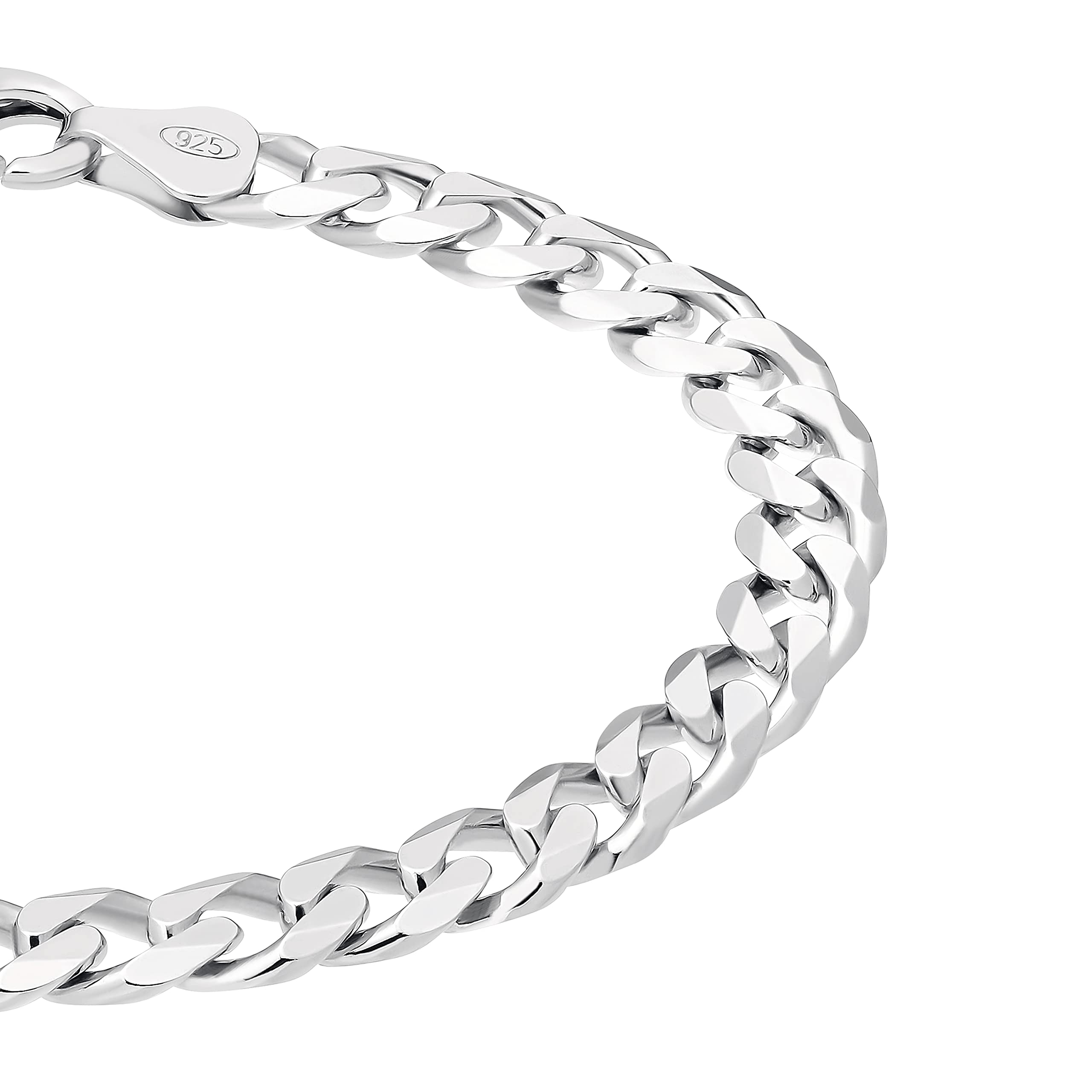 Amor Armband 925 Sterling Silber Herren Armschmuck, 20 cm, Silber, Kommt in Schmuck Geschenk Box,