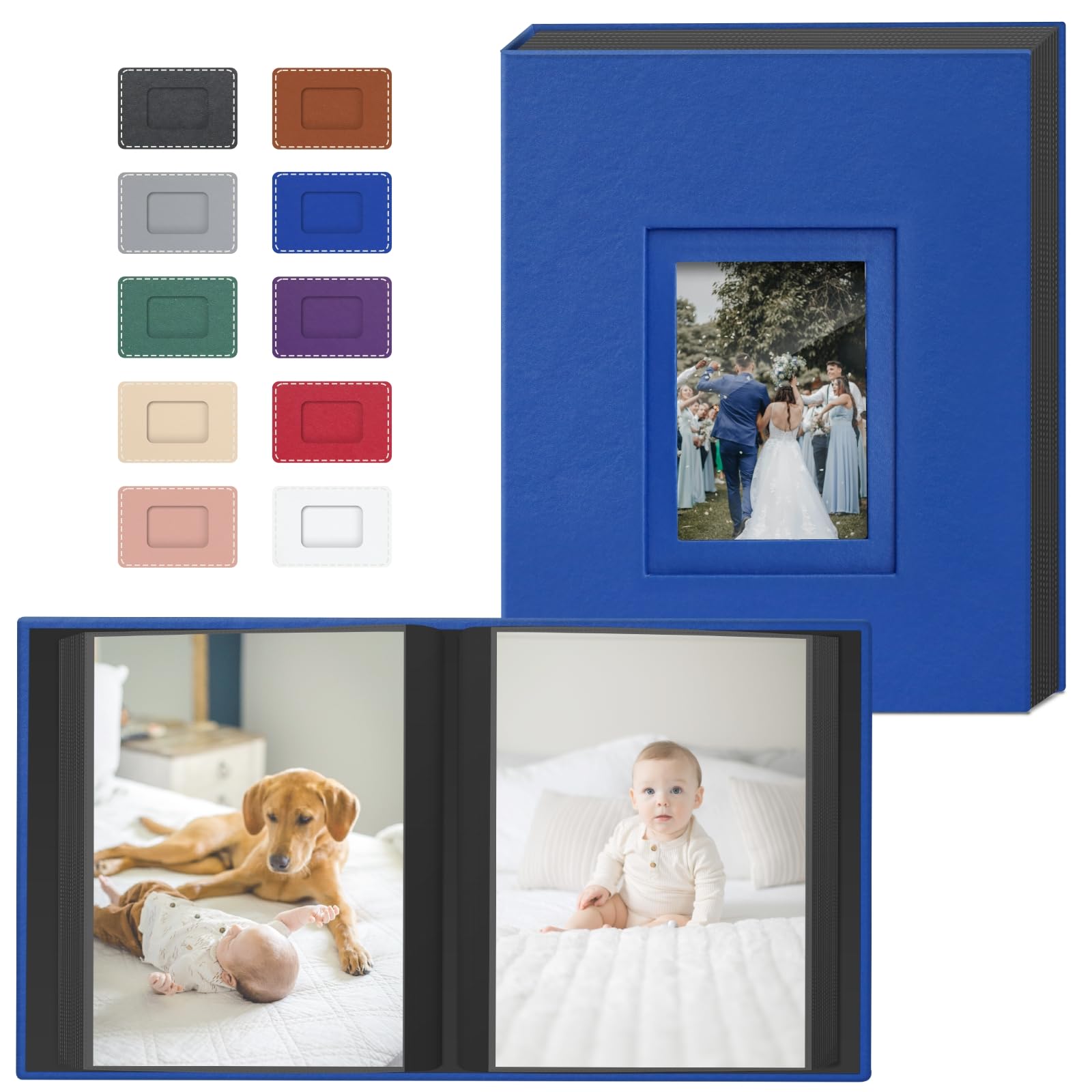 Album photo cuir 10x15 Popotop avec couverture rigide elegante pour souvenirs precieux