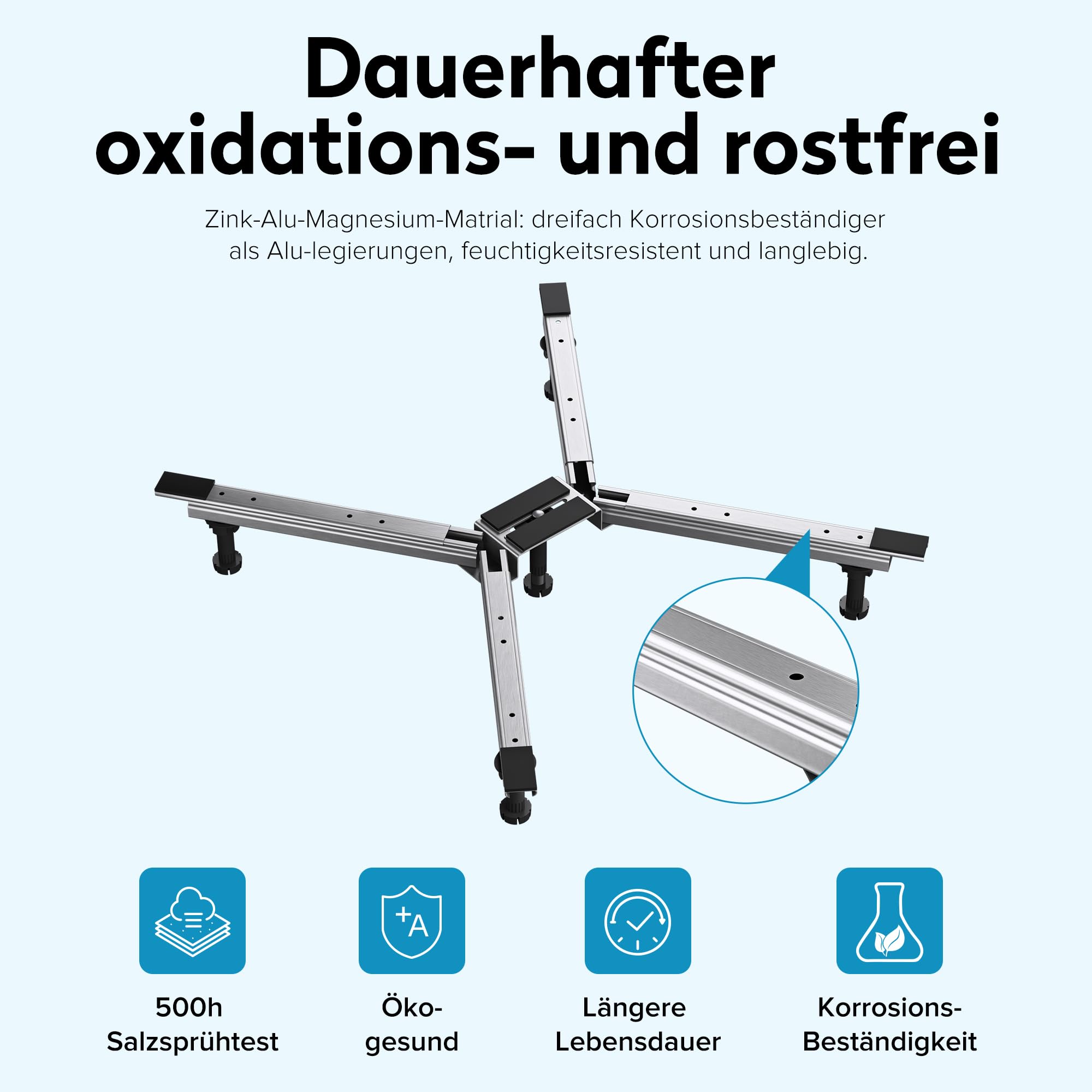 doporro Duschwannenfüße Duschtasse Füße für Eckige Acryl-Duschwanne