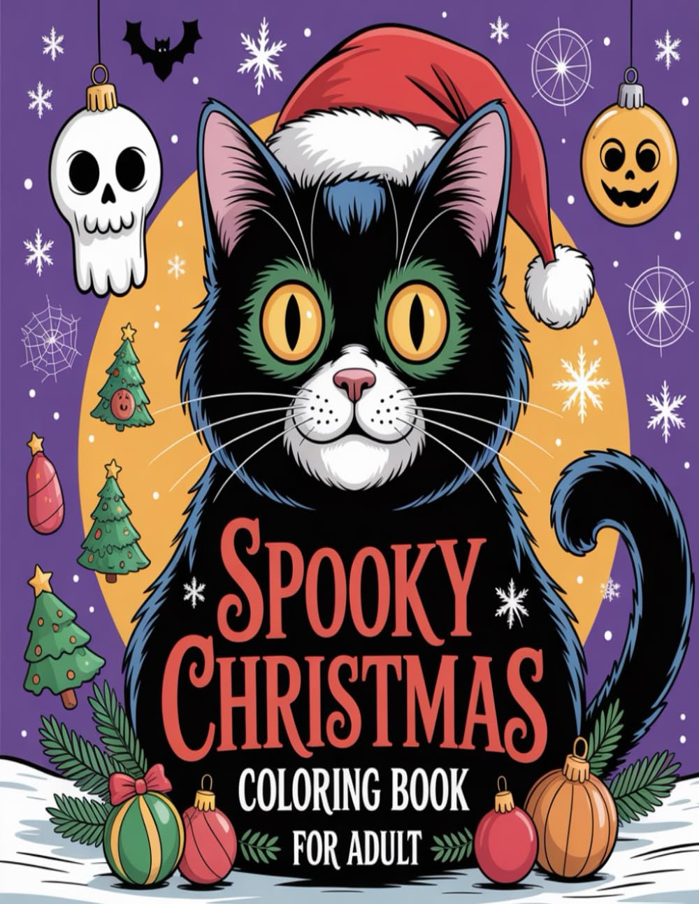 Spooky Christmas Coloring Book for Adult: Gothic Holiday Designs for Adults - Intricate Macabre Scenes for Stress Relief & Art Therapy