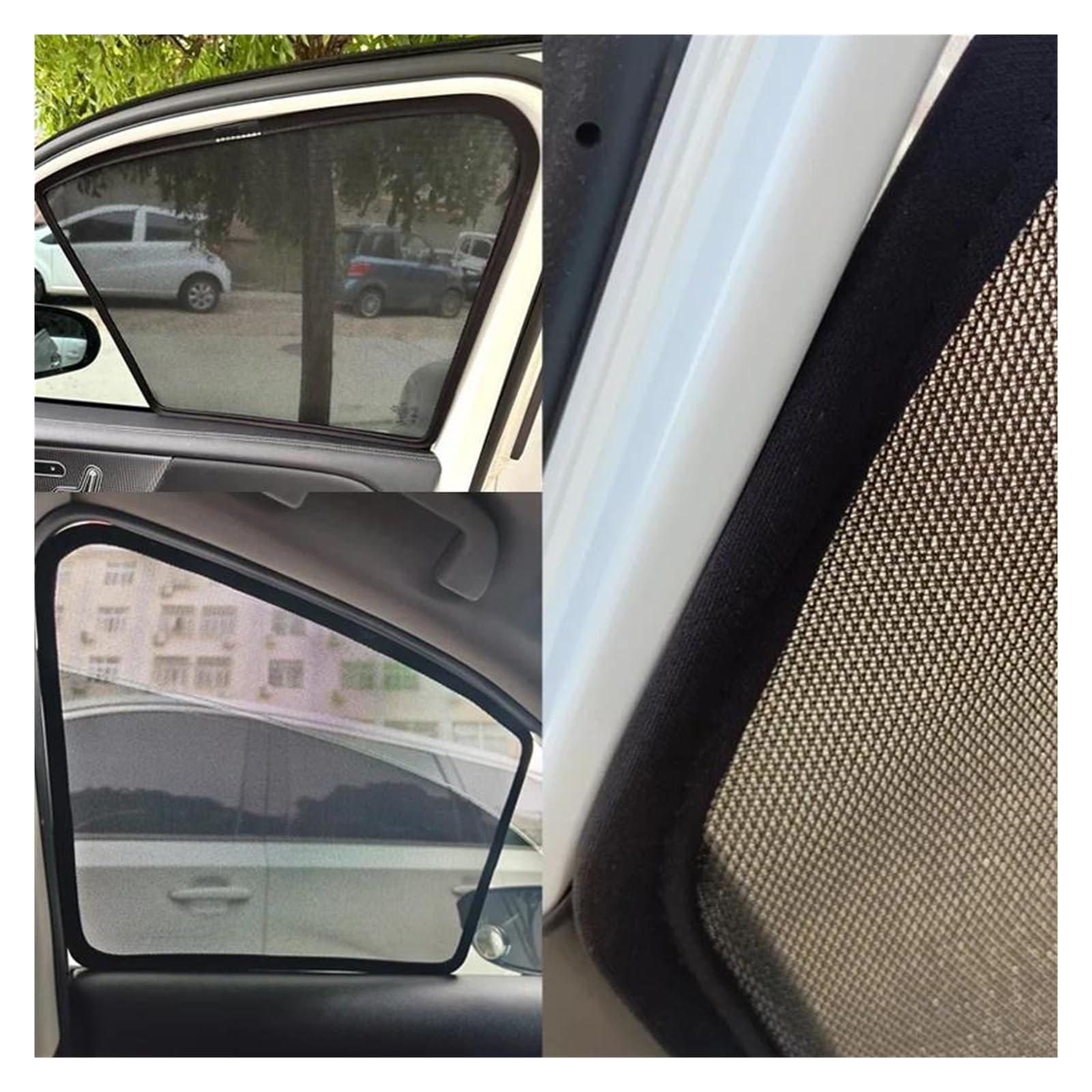 Sonnenblende Auto Auto Mesh Sonnenschutz Für MG 4 MG4 EH32 EV MK1 2022 2023 2024 Für Mulan Schattierung Fenster Vorhang Sonnenblende mesh Autoscheibenabdeckung(4pcs Front Rear)