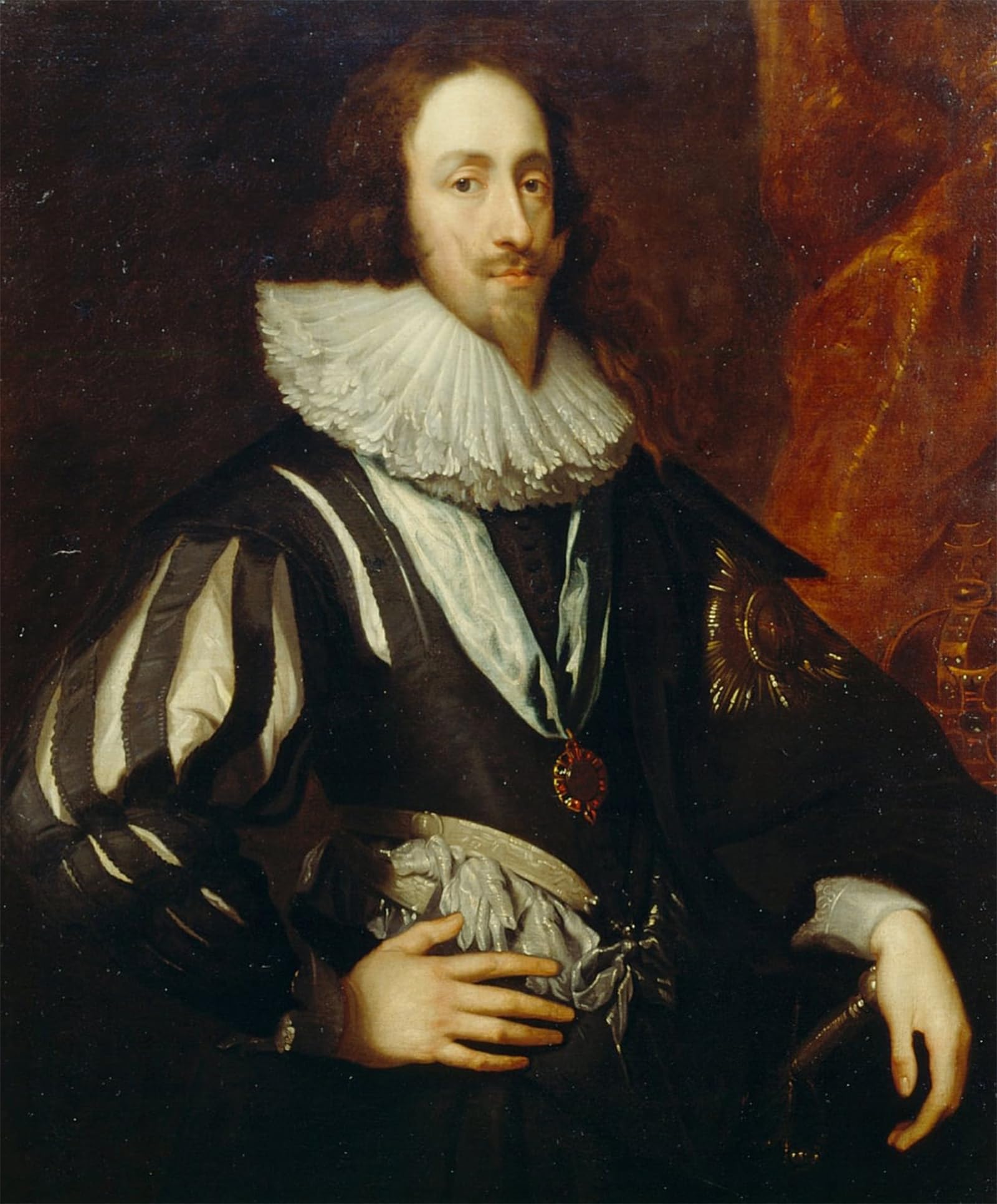 ARTXLXXBN Famous Art Print Poster Vintage Wall Art Charles I by Anthony Van Dyck Canvas Art Poster for Home Decor 60x90cm