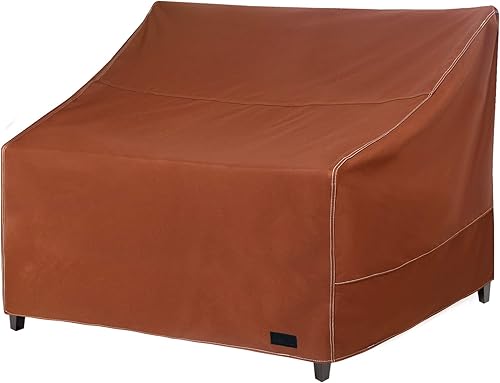 NettyPro Funda para sofá biplaza de patio, impermeable, resistente, para muebles de 2 plazas, 54 pulgadas de ancho x 32 pulgadas de profundidad x 35