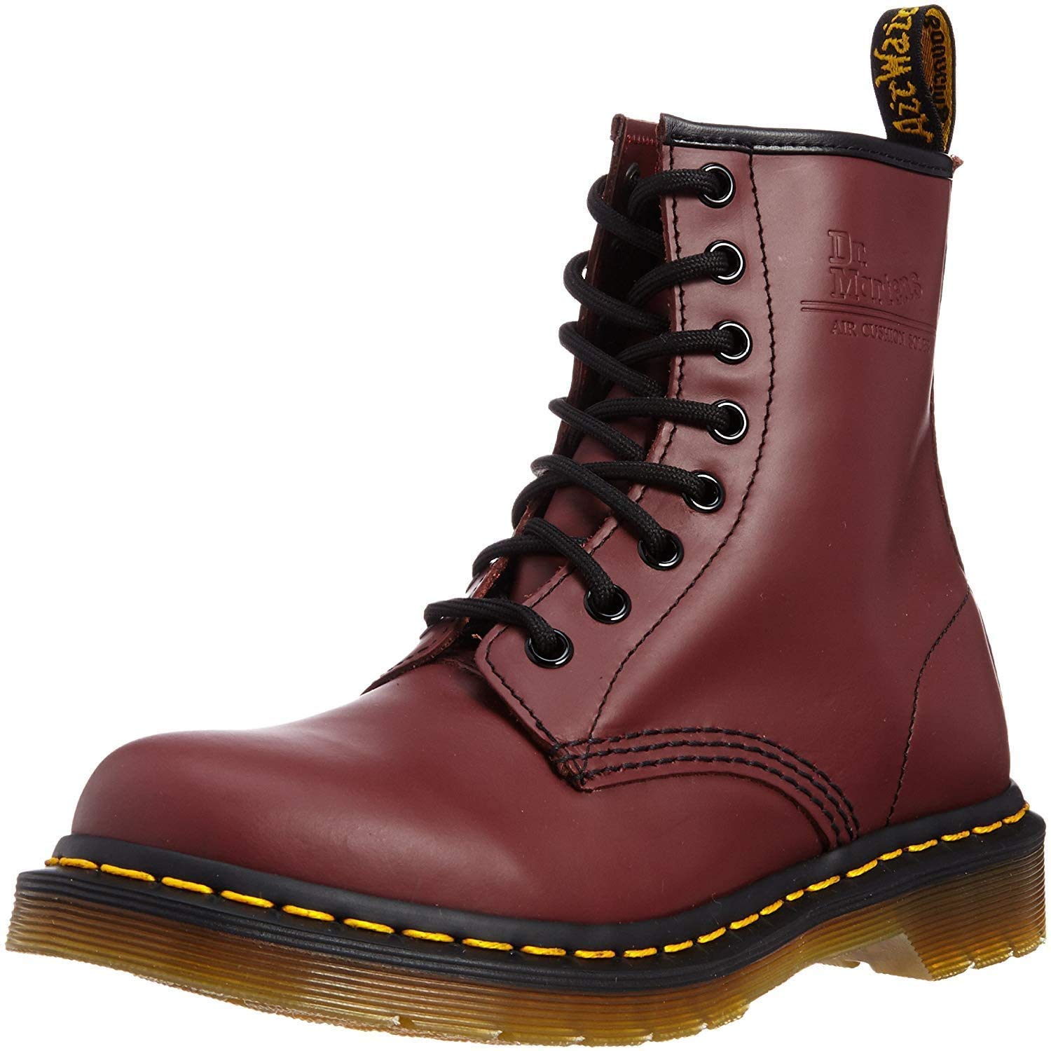 Dr. MartensMen's 8 Eye Boot Sneaker, Cherry Red Smooth, 5 UK