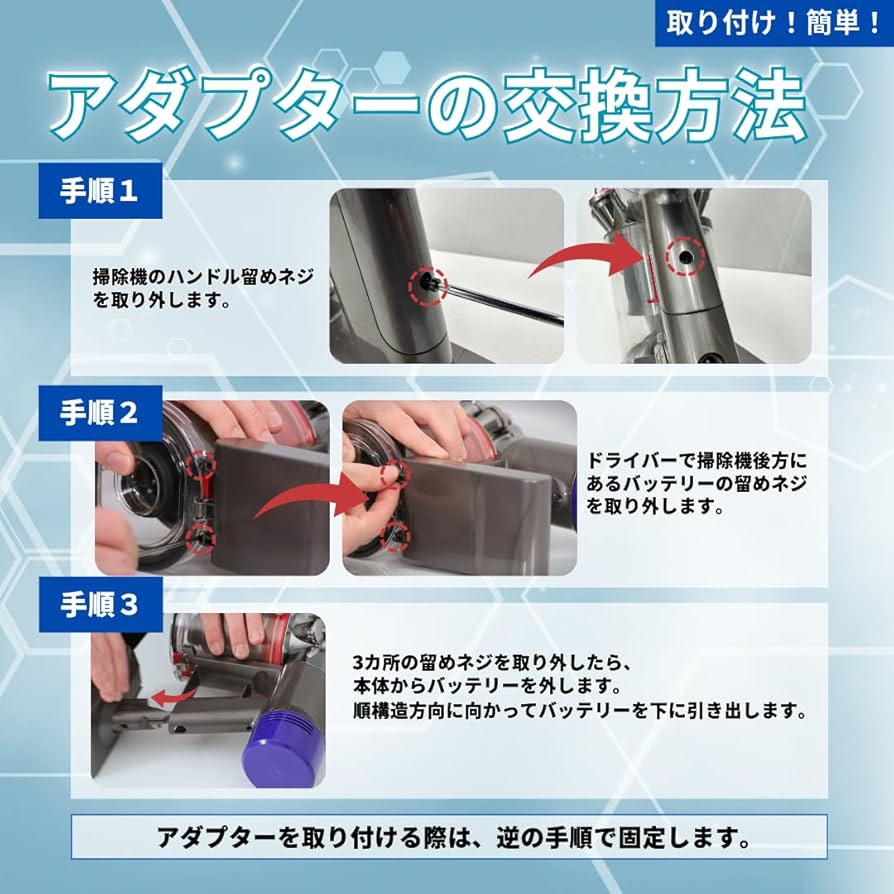 Amazon.co.jp: ダイソン Dyson V6 マキタ 変換 アダプター 18V
