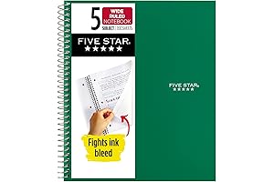 Five Star Spiral Notebook: Stay Organized, No Matter Where Life Takes You
