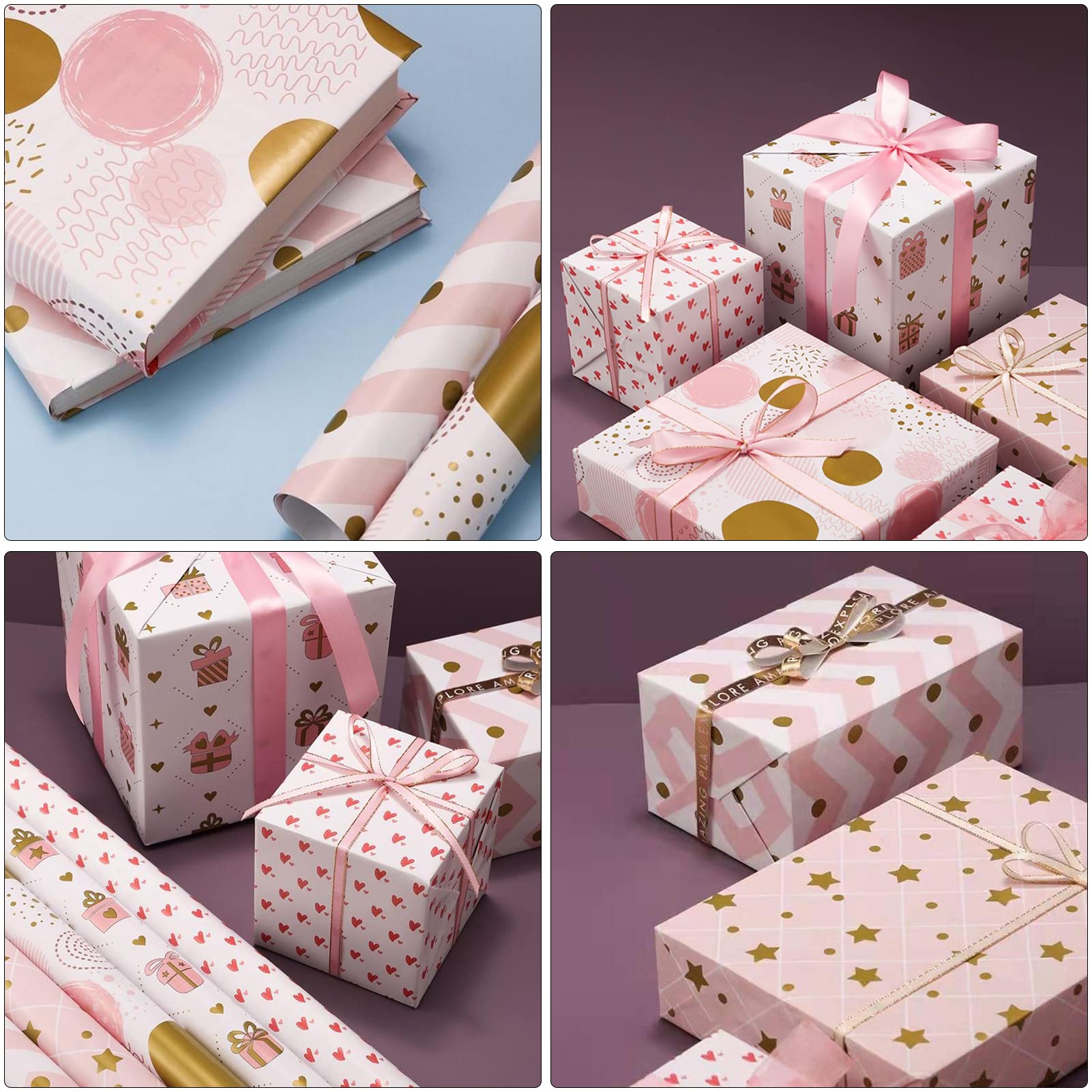 Amazon | CCINEE 包装紙 ラッピング ペーパー ロールで運輸 300×43CM
