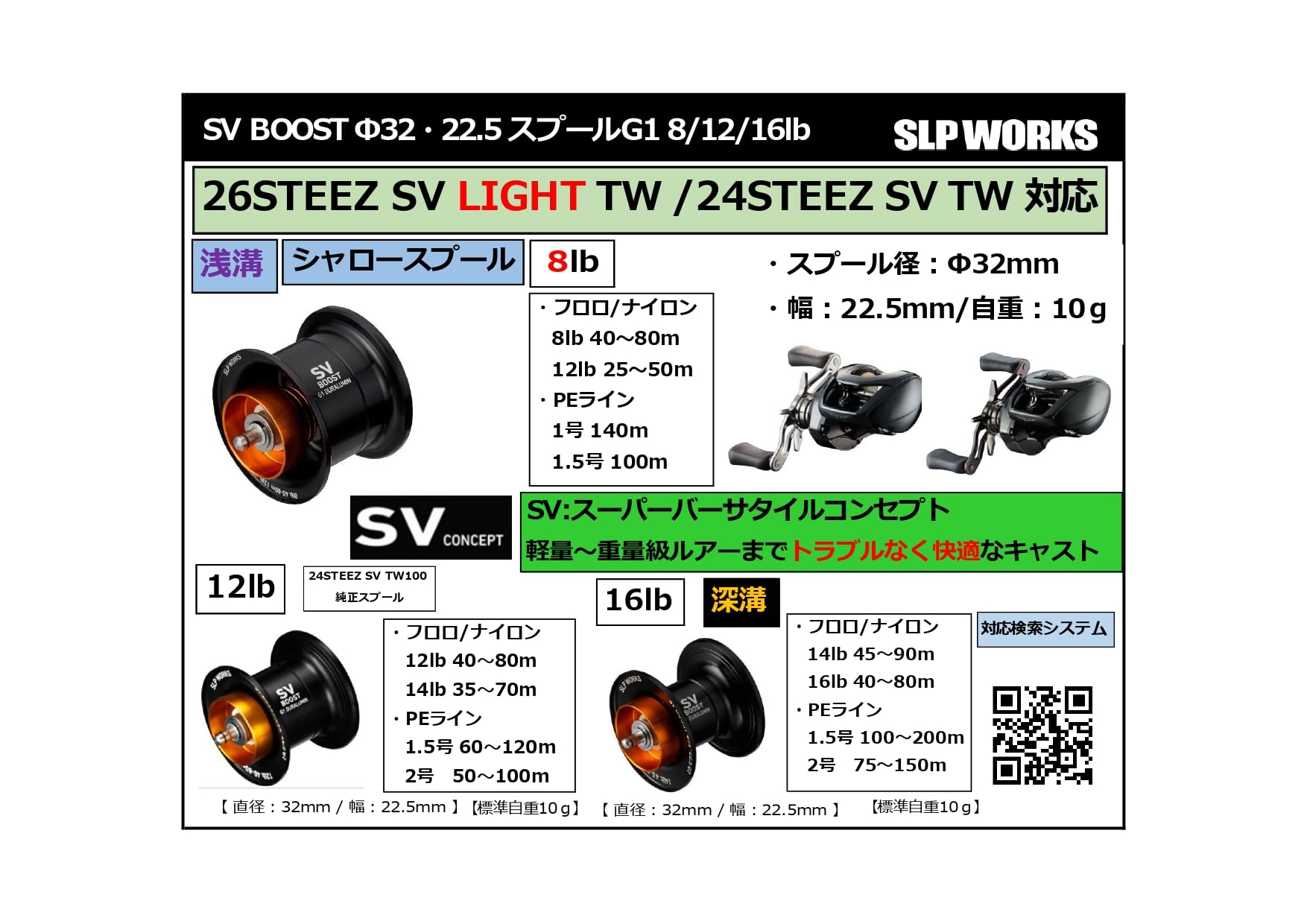 Amazon | ダイワslpワークス(Daiwa Slp Works) SV BOOST Φ32・22.5 8lb