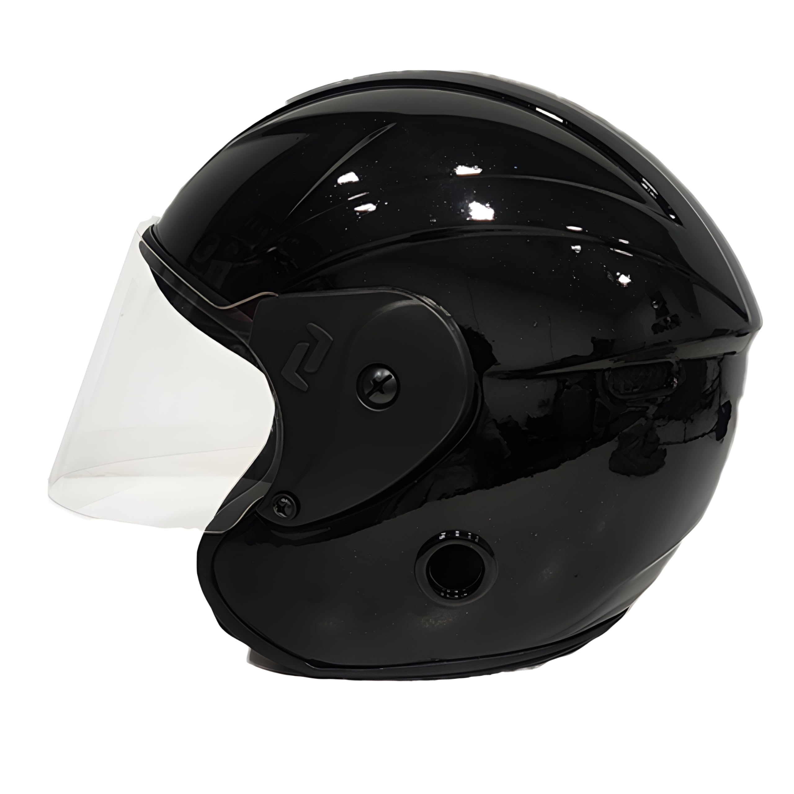 SKYLON Open Face Light Weight Motorcycling Helmet With Scratchproof Visor For Men And Women.,59,Black (B0DFHB8W5P) Amazon Price History, Amazon Price Tracker