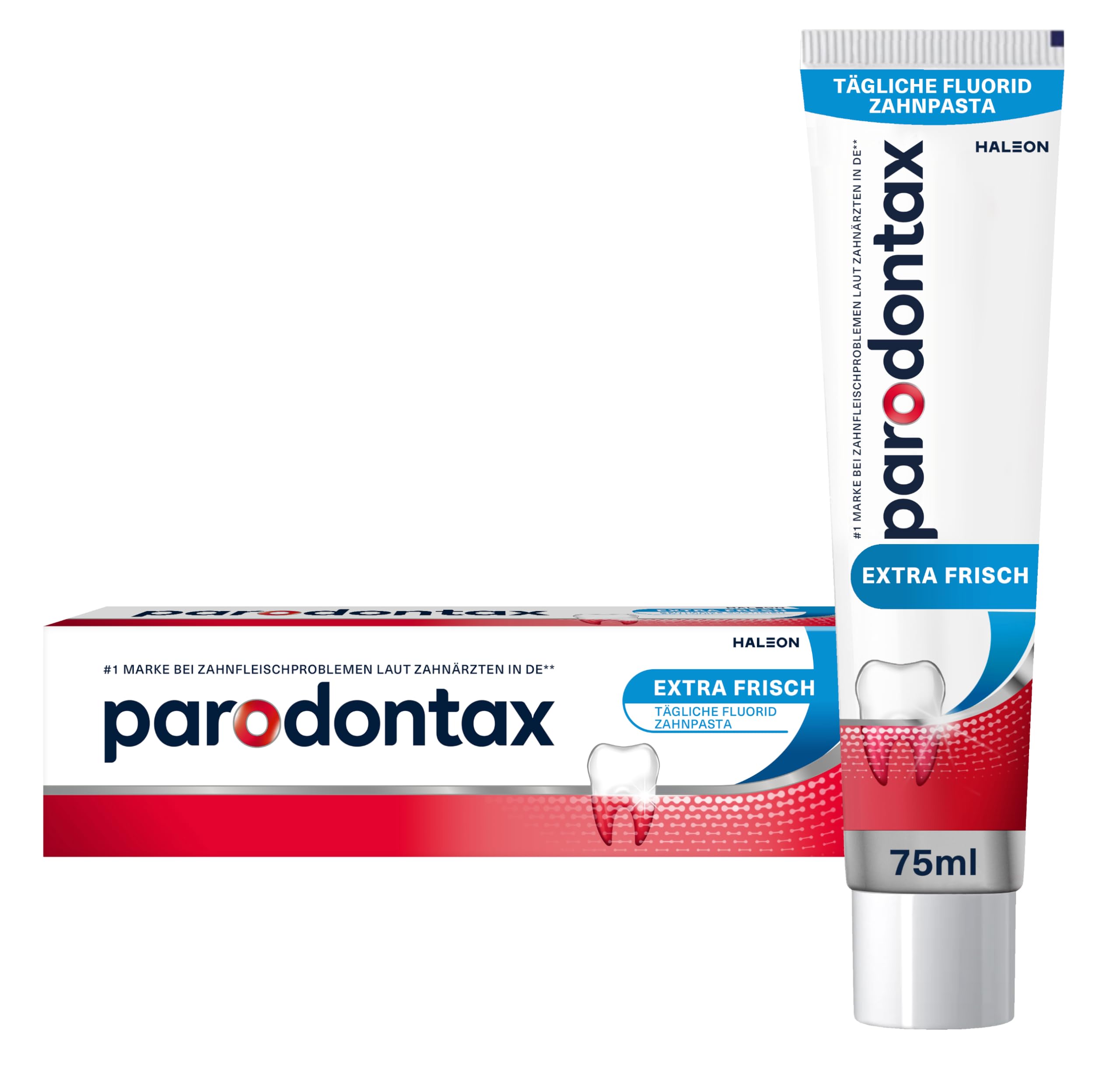 Parodontax Extra Frisch Zahnpasta, 75ml, hilft Zahnfleischbluten zu reduzieren und vorzubeugen