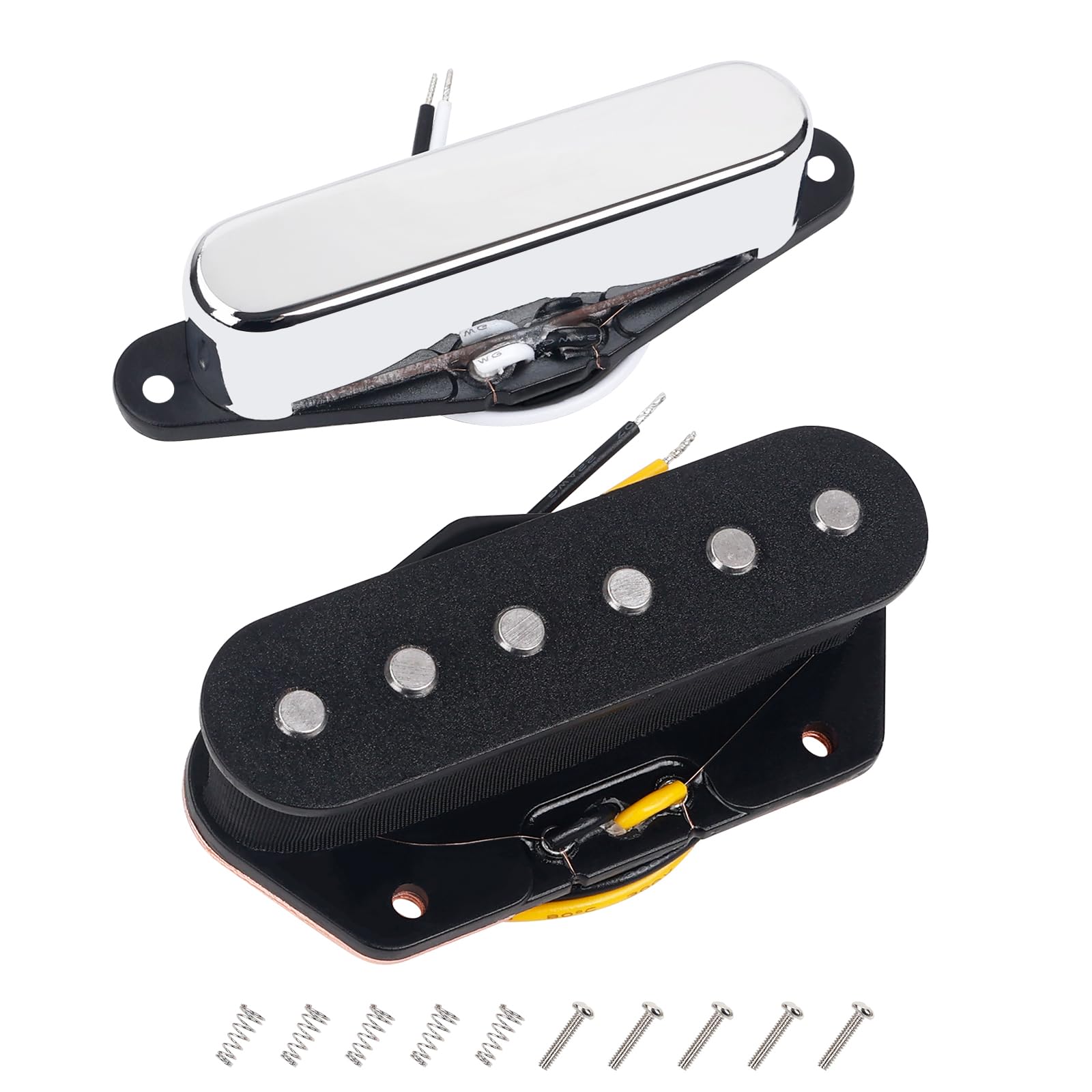 Banworks Alnico 5 - Juego de pastillas para guitarra 8.0K/7.3K de alto