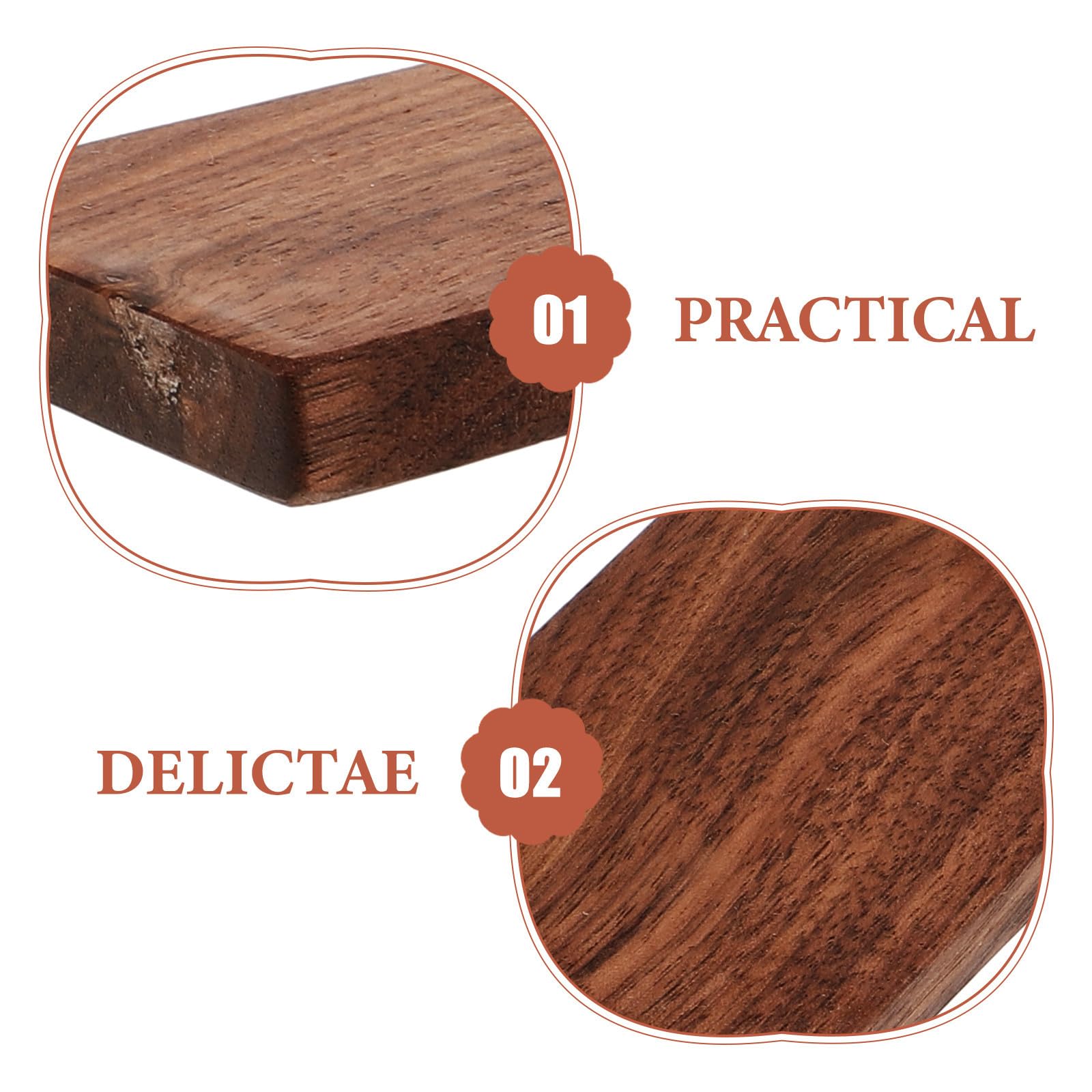 IMIKEYA 10 Piezas Bloques de Madera de Nogal Negro para Tallar,