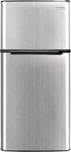 FRIGIDAIRE 2 Door Refrigerator/Freezer, 4.6 cu ft, Black Stainless Steel, Gunmetal