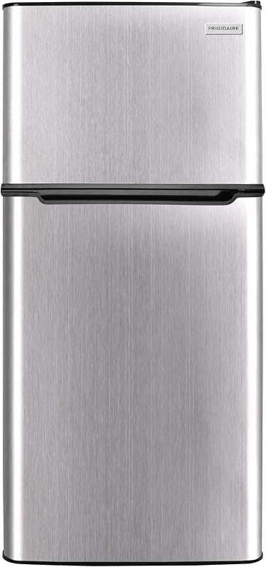 FRIGIDAIRE 2 Door Refrigerator/Freezer, 4.6 cu ft, Black Stainless Steel, Gunmetal — 1 of 6
