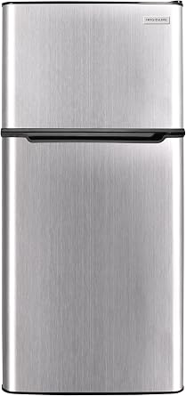 FRIGIDAIRE 2 Door Refrigerator/Freezer, 4.6 cu ft, Black Stainless Steel, Gunmetal