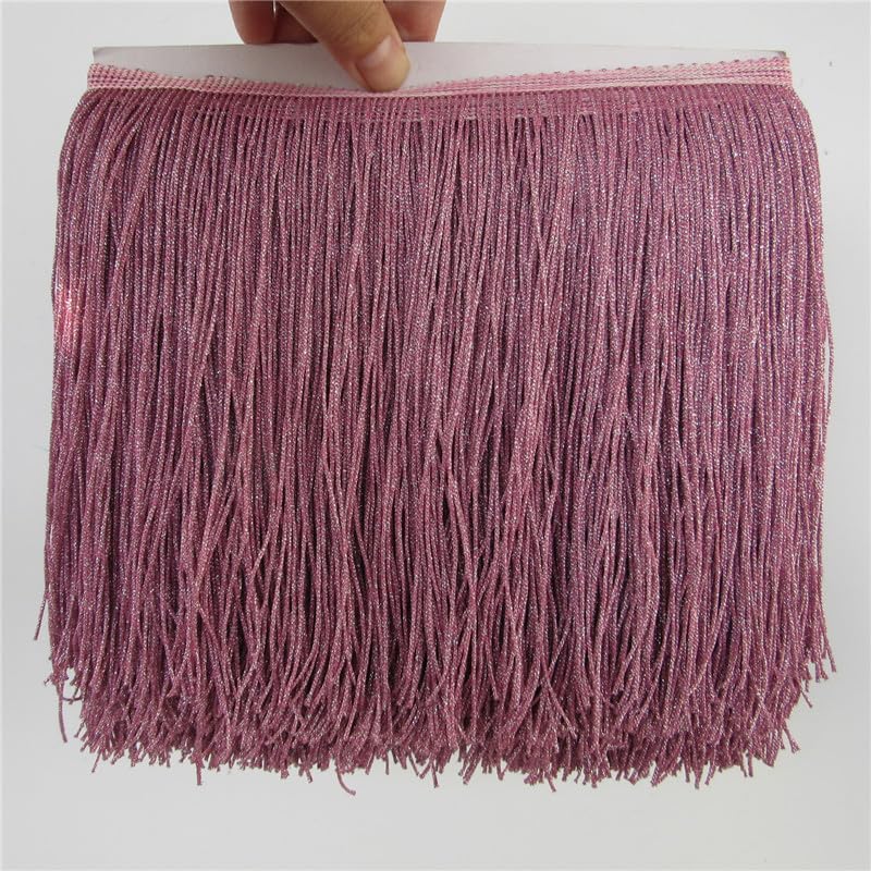 Szeroka koronka z frędzlami, Multicolor Polyester Lace Fringe Trim 15-30cm(Gold,15cm)