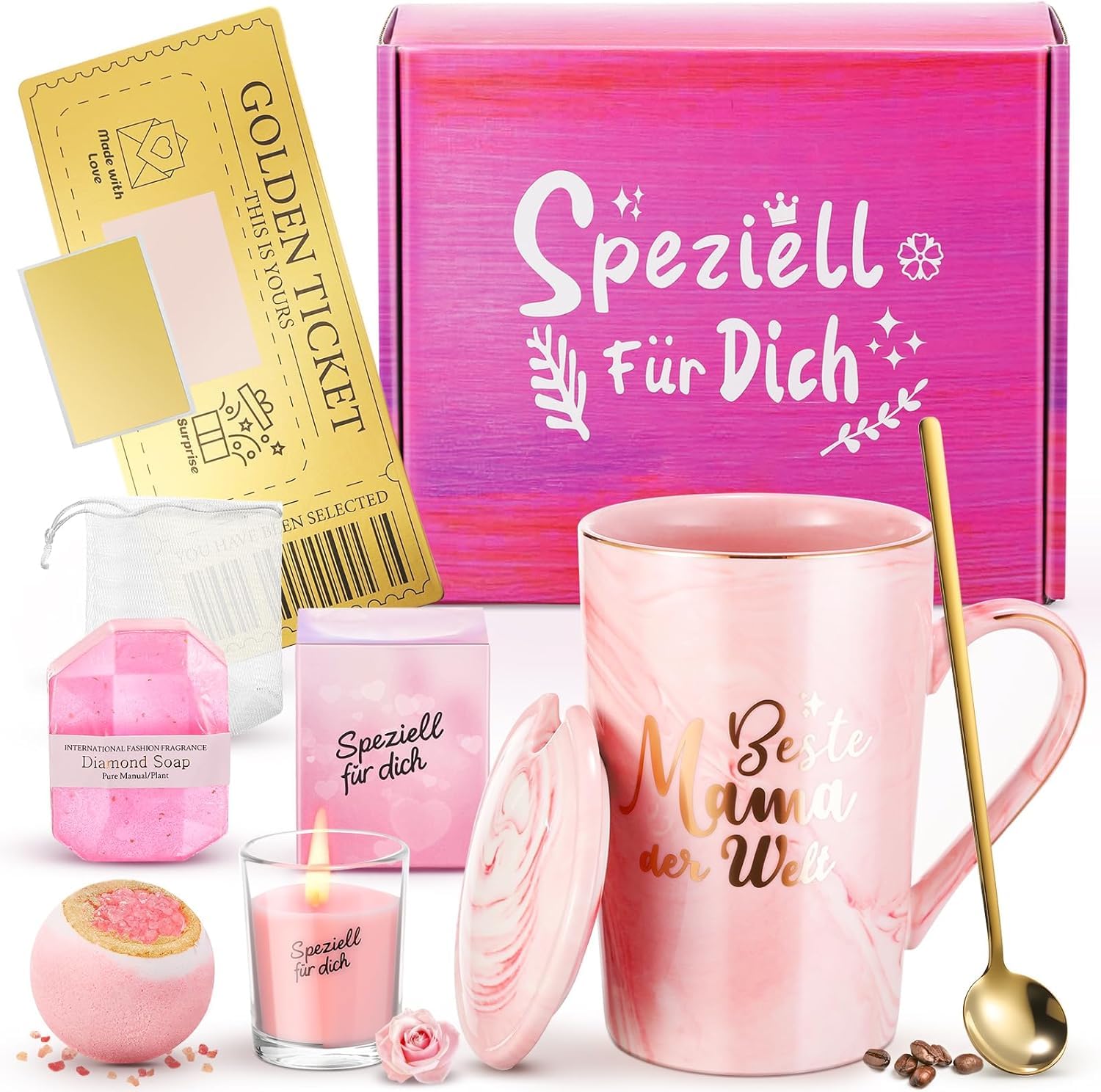 XVB Geschenke für Mama, Geburtstagsgeschenk für Mama, Weihnachtsgeschenke, Weihnachten, Geschenk für Muttertagsgeschenk, Muttertag, Geburtstag, 340 ml Kaffeetassen & Becher