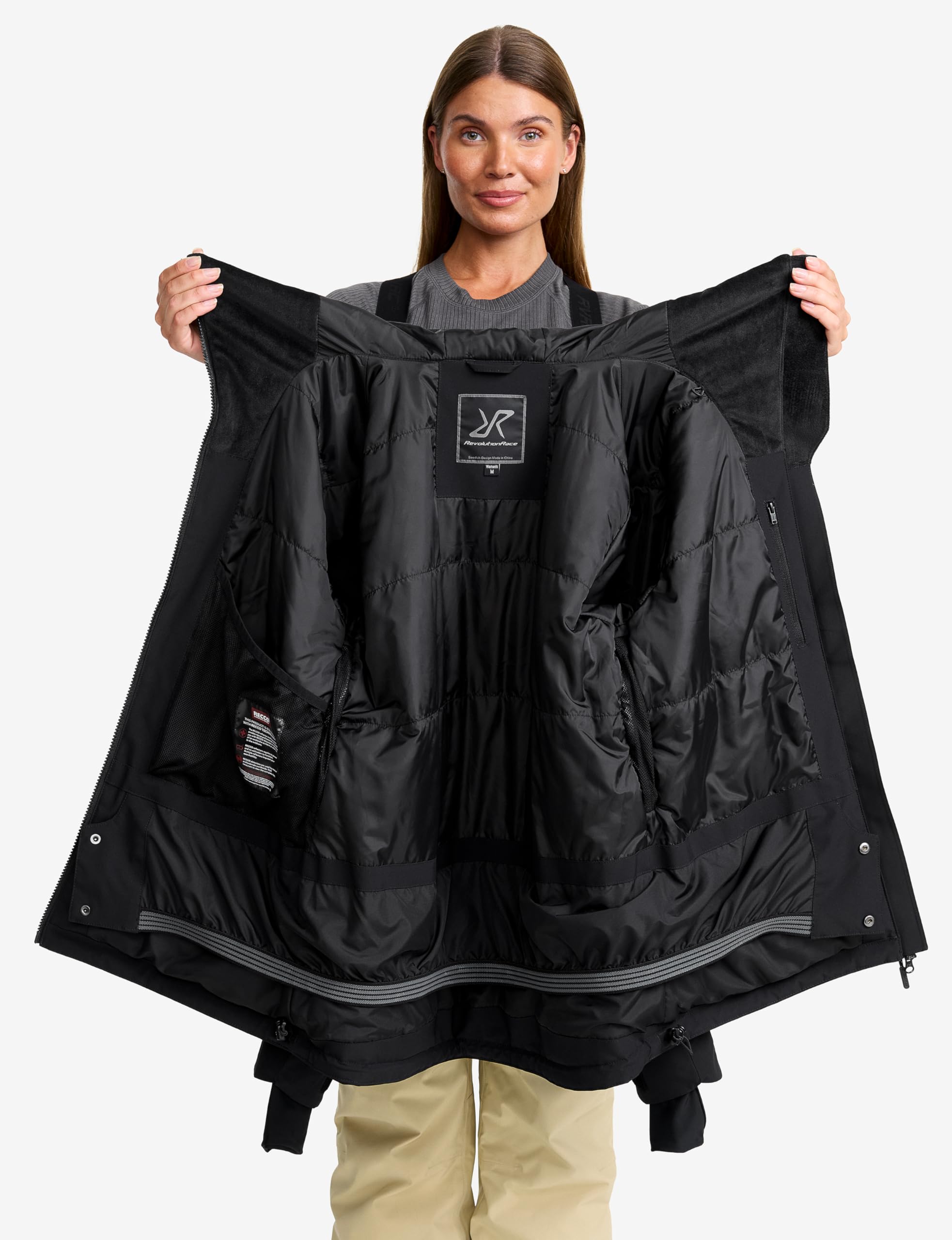 RevolutionRace AccXel Insulated 2L Ski Jacket für Damen, Strapazierfähige und Warme Skijacke mit Recco