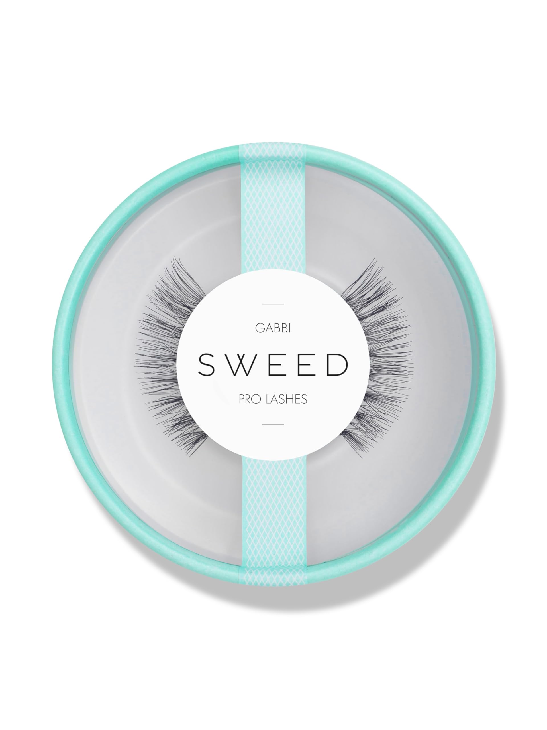 Sweed Professional False Lashes in Black, Style Gabbi, Hollywood Volume with Graduated Weightless Length, Flexible Clear Band, Up to 10 Wears