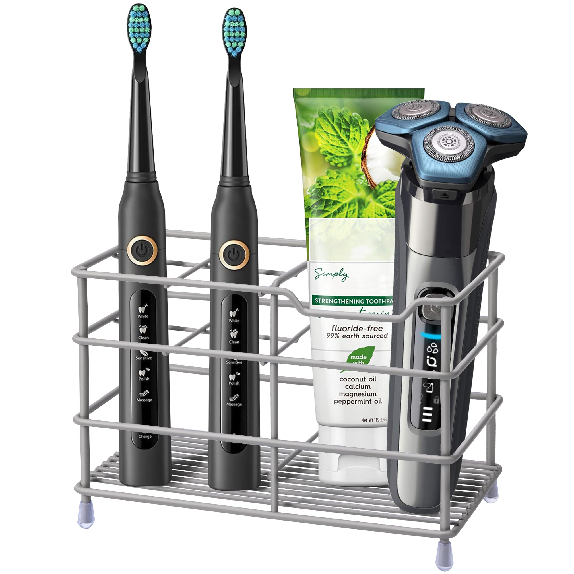 Stainless Steel Toothbrush Holder - Bathroom Organizer -10