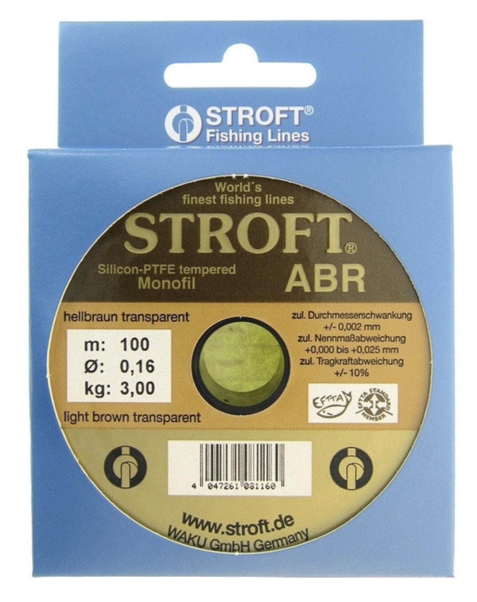 STROFT ABR 50 metre x 0.16mm Premium Quality Abrasive Resistant Fishing Line