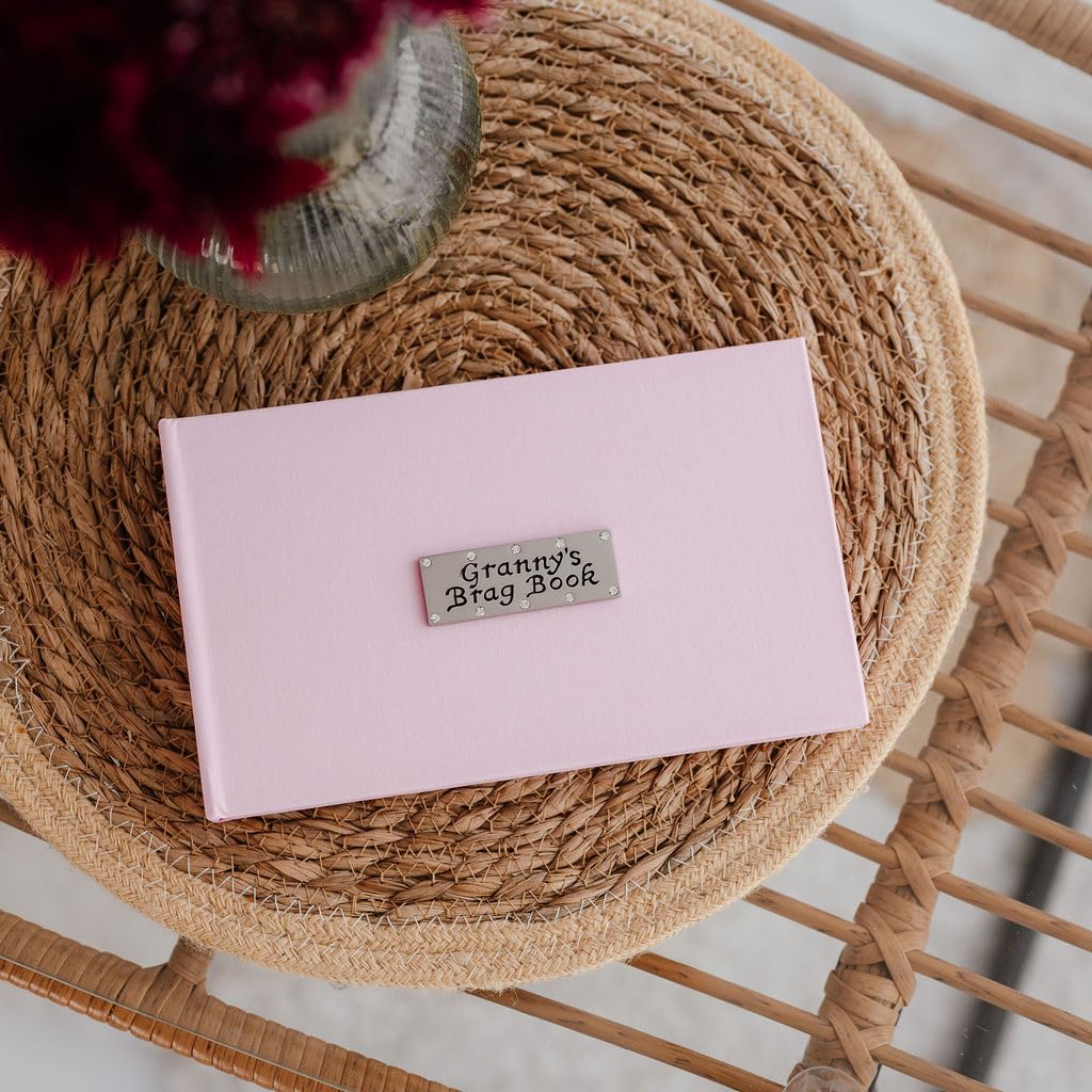 Granny's Brag Book pink photo album - holds 40 photos 6x4 inch size