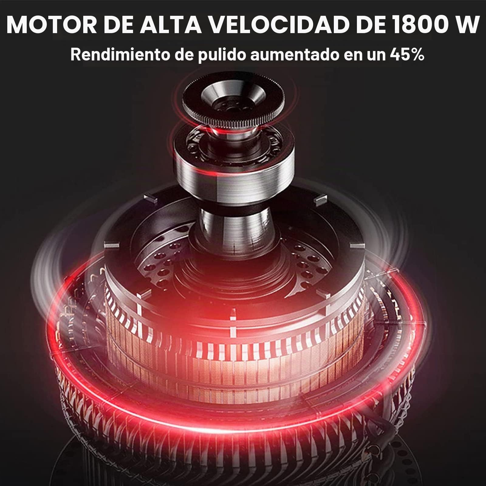 Lijadora De Pared 1800w, Lijadora Jirafa, con Aspiradora E Iluminación Led, 5 Velocidades Ajustables,con Cable De 2m, para Lijar Techos Y Paredes