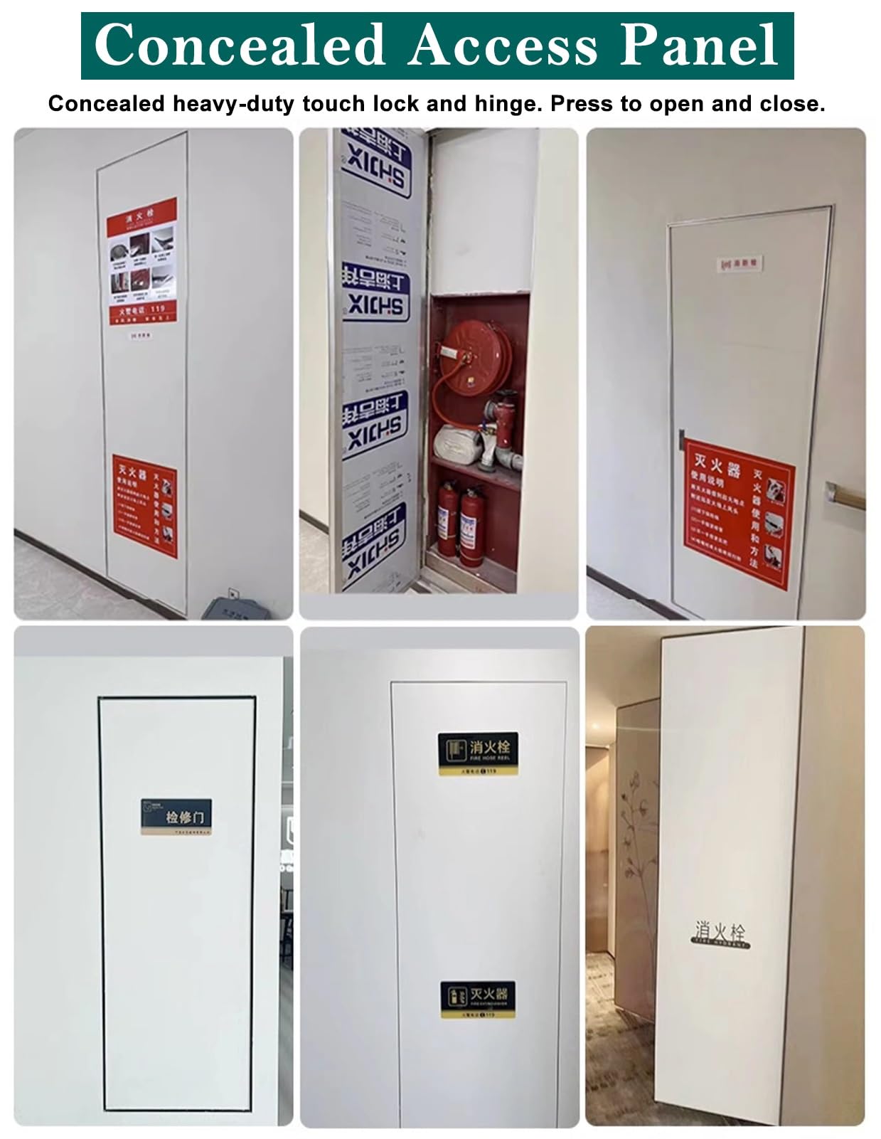 Trampilla Pladur Trampilla de Inspección de Plomería Panel de Acceso de Paneles de Yeso, Puerta de Acceso de Placas de Yeso Marco de Aluminio, Cubierta de Panel de Servicio de Tamaño Personalizado(24x