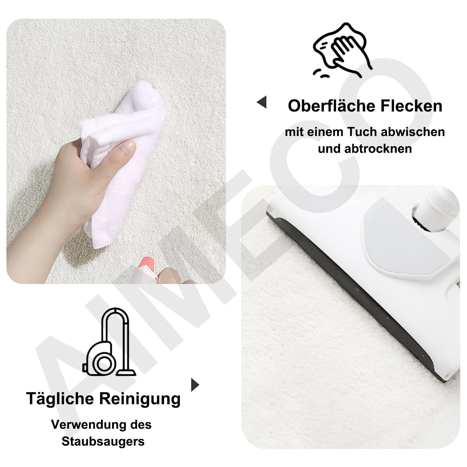 Blaue Blumen Motiv Kinderteppich Rund 200CM Weicher Kuscheliger Carpet Wohnzimmer Teppichen Mädchen Schlafzimmer Kinderzimmer Dünn Pflegeleicht Teppiche