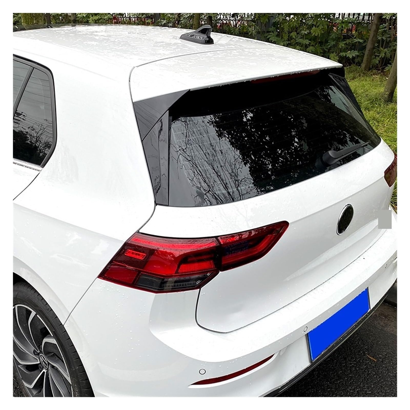 Osłona tylnego spojlera szyby bocznej, Compatible With Volkswagena, Compatible With Golfa, 8 MK8 2020-2022(Carbon Look)