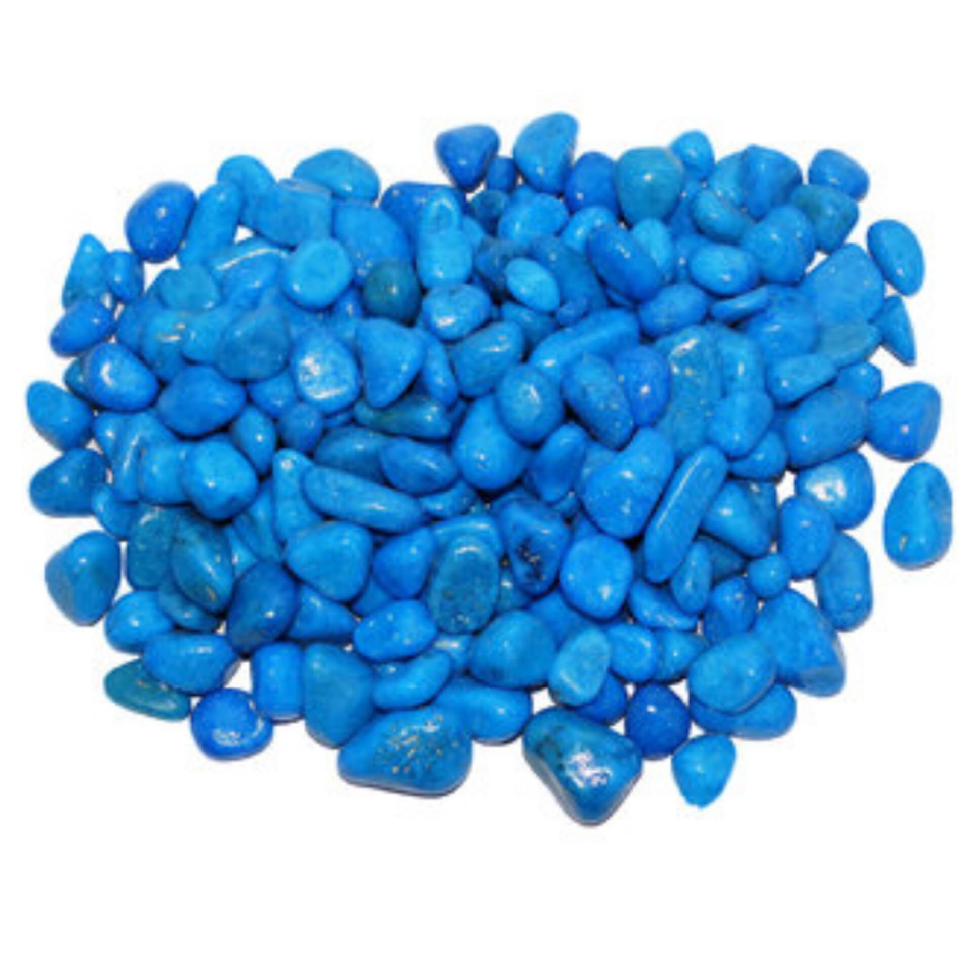 Polished Blue stone pebbles 2Kg for Fish tank, Plants, Pots, Lawn and Garden Multipurpose Decorative pebbles (2 Kg, Blue)-image-9