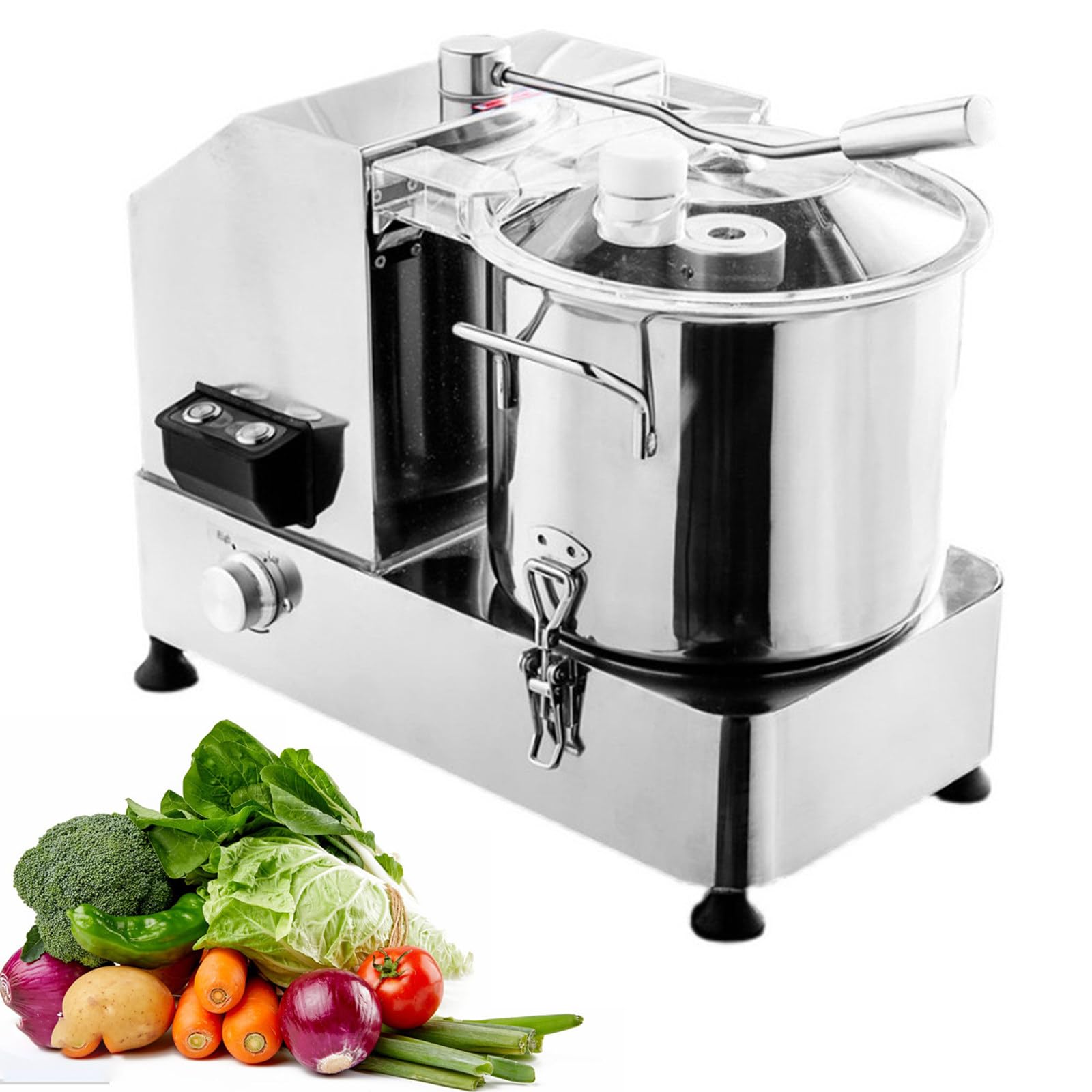 Młynek do Mięsa & Procesor Mięsny – 2000W Silnik, Szybkie Siekanie, Grubo do Puree, Antypoślizgowe Nóżki, Mocna Budowa, dla Wieprzowiny, Wołowiny, Ryb i Drobiu 6L