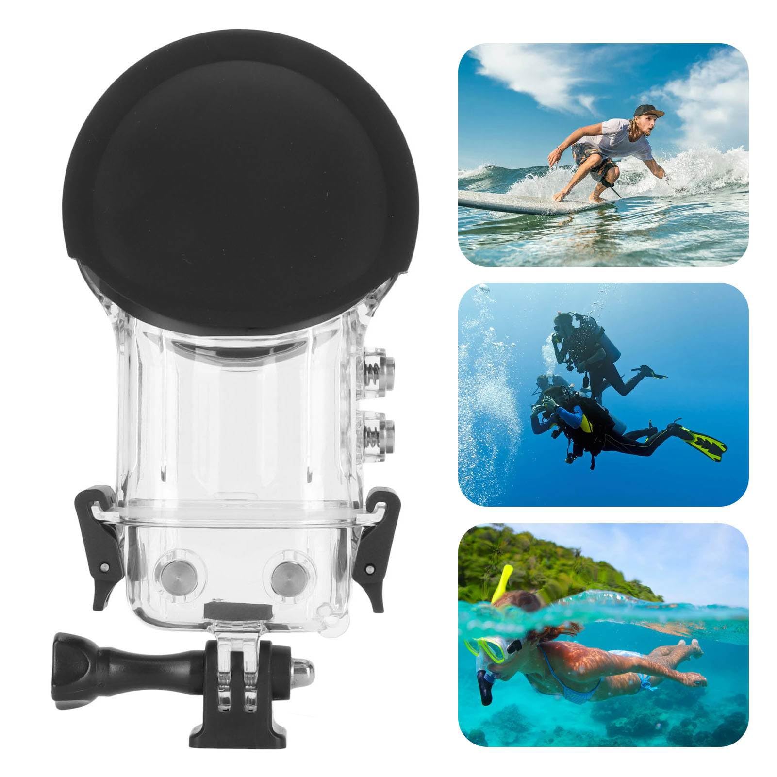 Alomejor Underwater Dive Case for ONE X3, 50M Depth | Wodoodporny IPX8, trwały materiał ABS, soczewka ze szkła hartowanego, powłoka hydrofobowa, idealny do nurkowania, snorkelingu