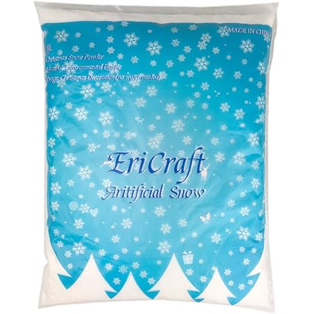 Ericraft Artificial Snow,8 Liters, 9.2 oz, Plastic Snow for Decoration and Handcraft