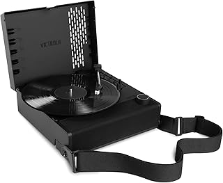 Victrola Revolution GO 3-Speed Bluetooth Portable Record Player with Built-in Speakers | Black VSC-750SB-BLK