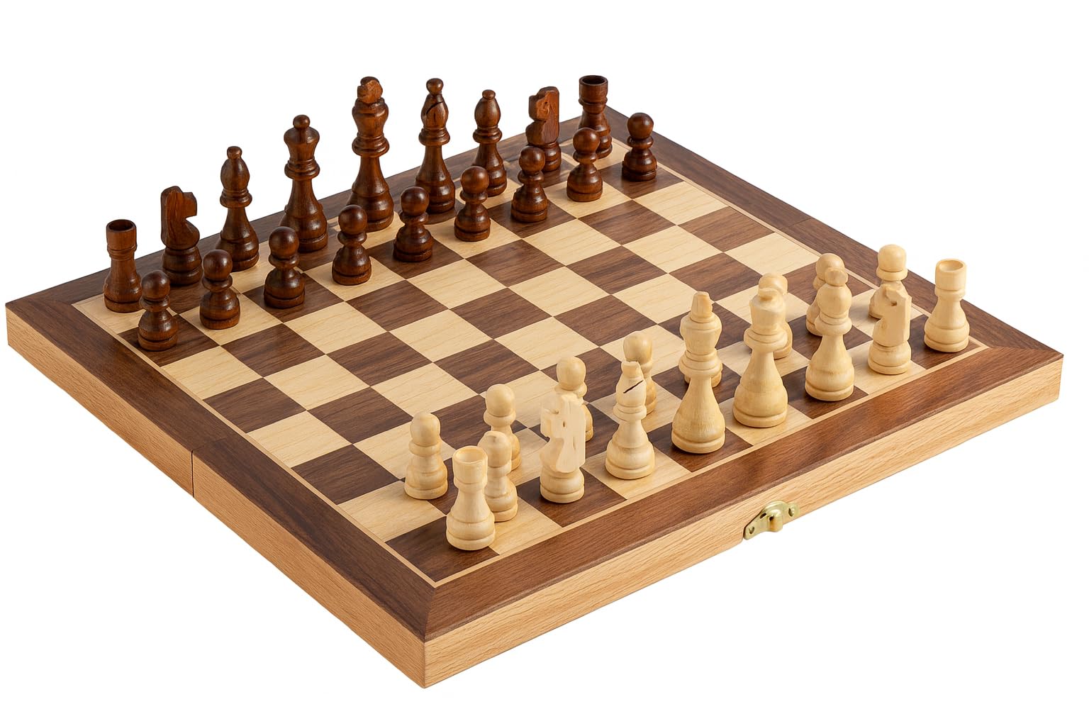 NOVAEASE Large Wood Chess Set Chessboard Set Chess Pieces Board Adults Play Set 30 x 30cm, Wooden Chess