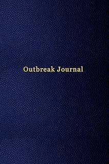 Outbreak Journal: Genital Herpes (HSV1 & HSV2) outbreak tracking and treatment diary | Blue leather print design for men